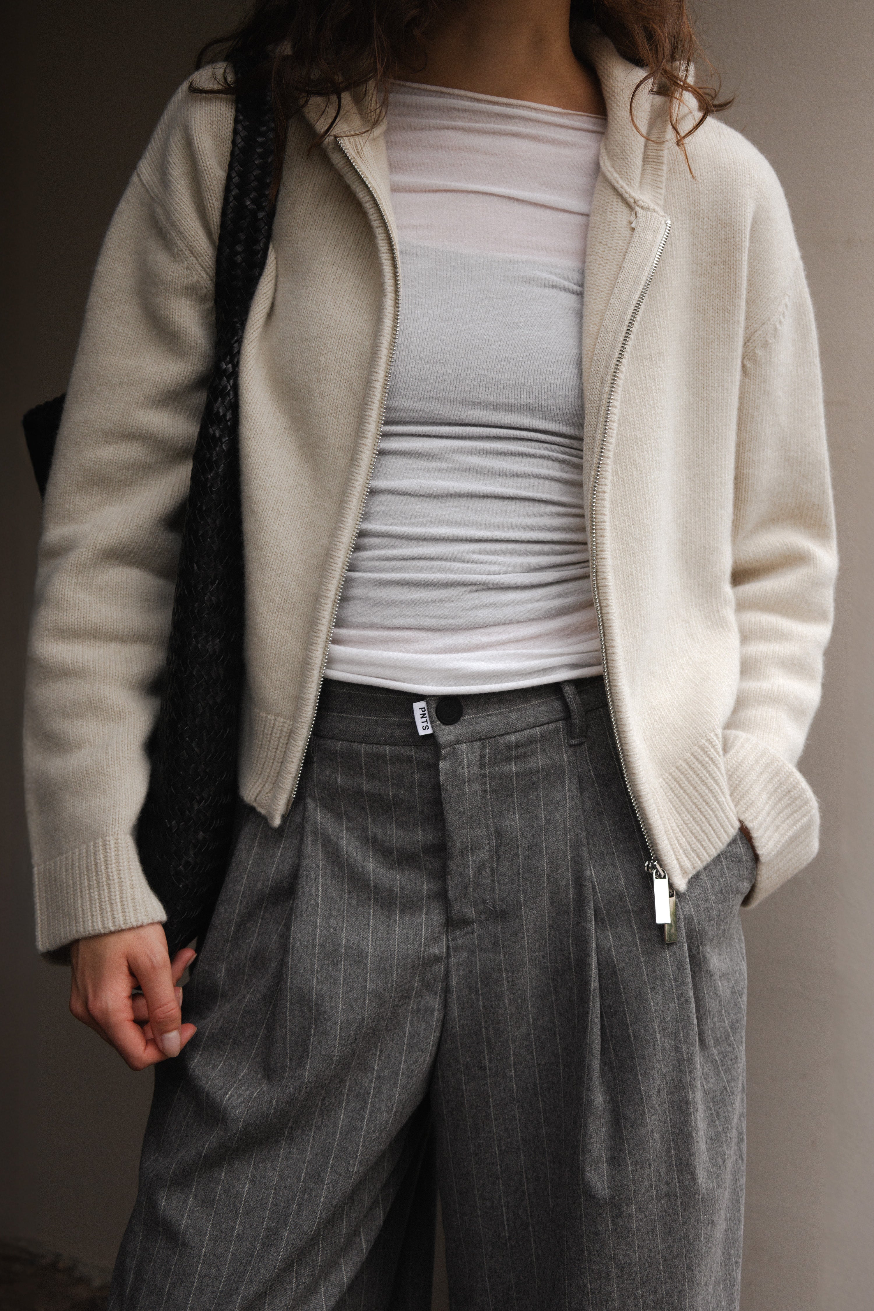 JO ZIP JACKET IN BUTTERMILK