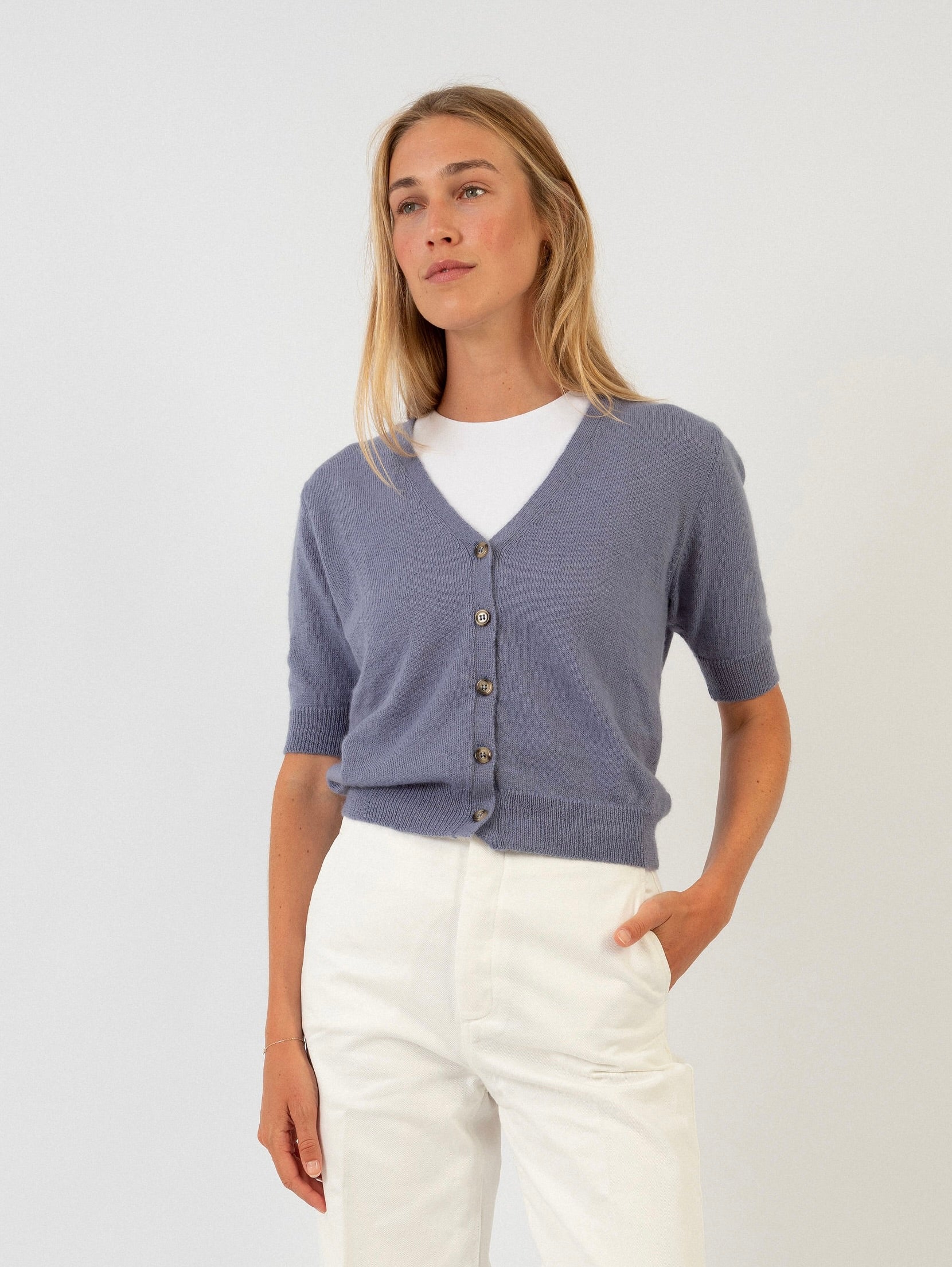 FLORENTINE CARDIGAN IN BALTIC SEA