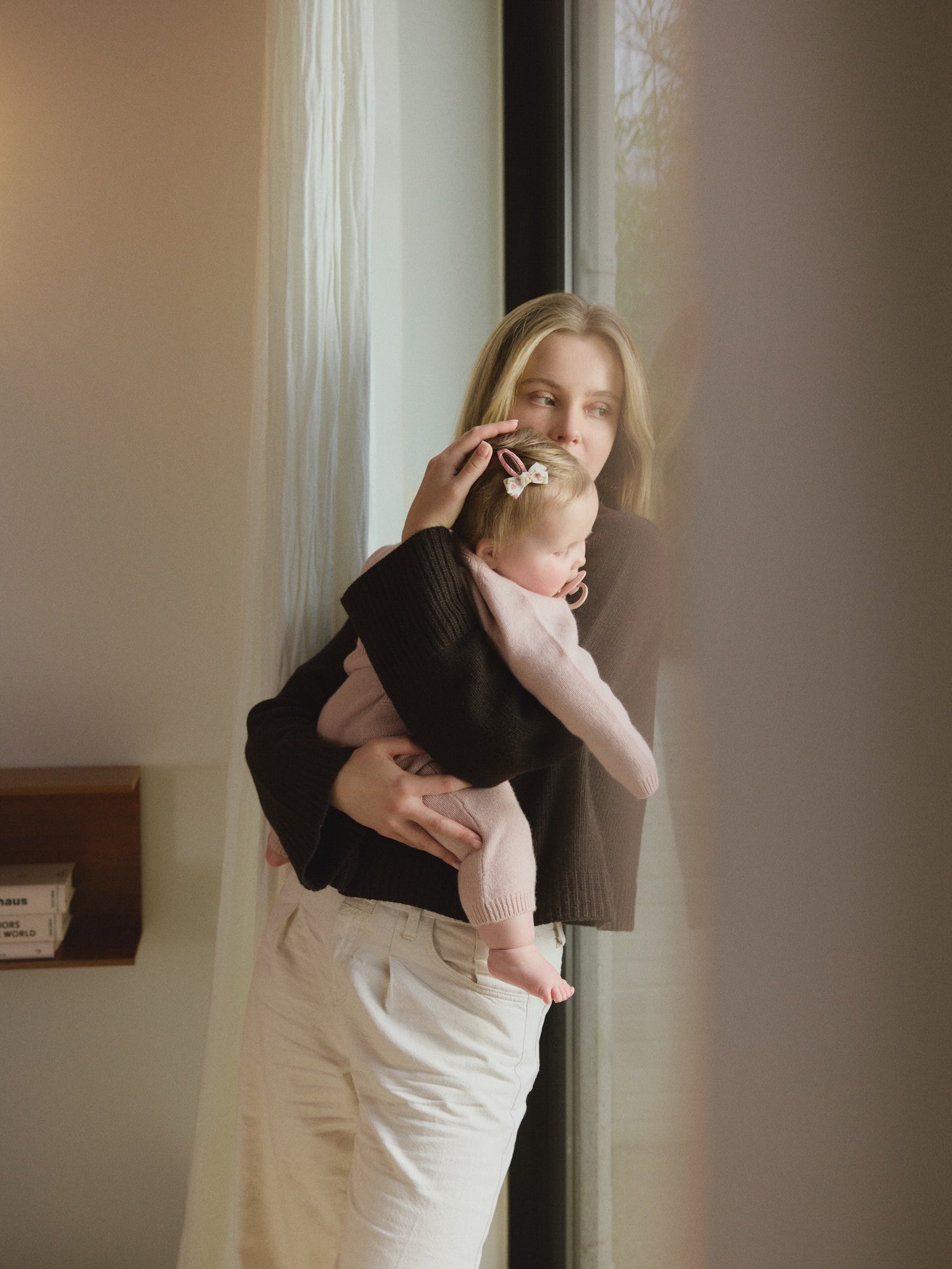 HUGO PANTS IN BALLET PINK