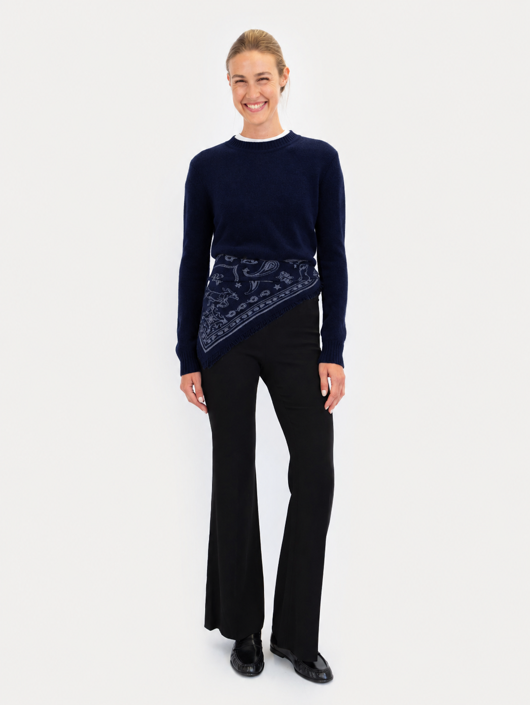 TESSA SWEATER CASHMERE IN DEEP BLUE