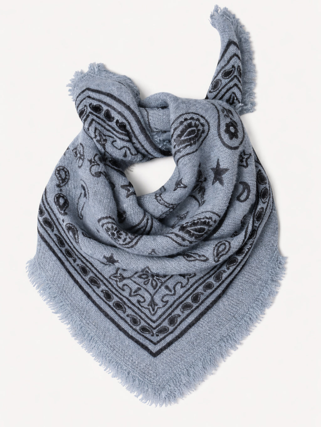 NELE SCARF SMALL IN BLUEBERRY LATTE