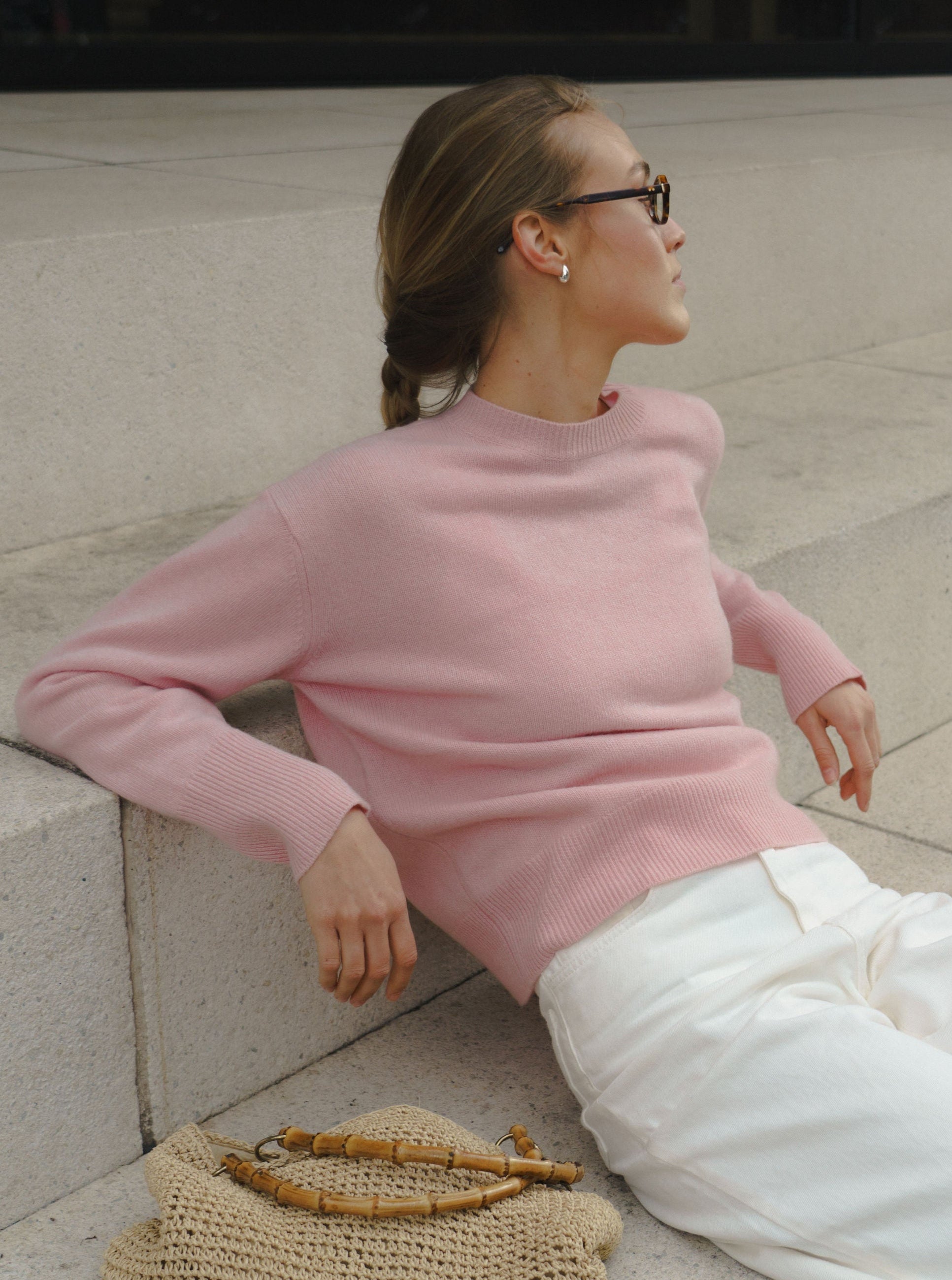 CLEO SWEATER IN PINK BLOSSOM