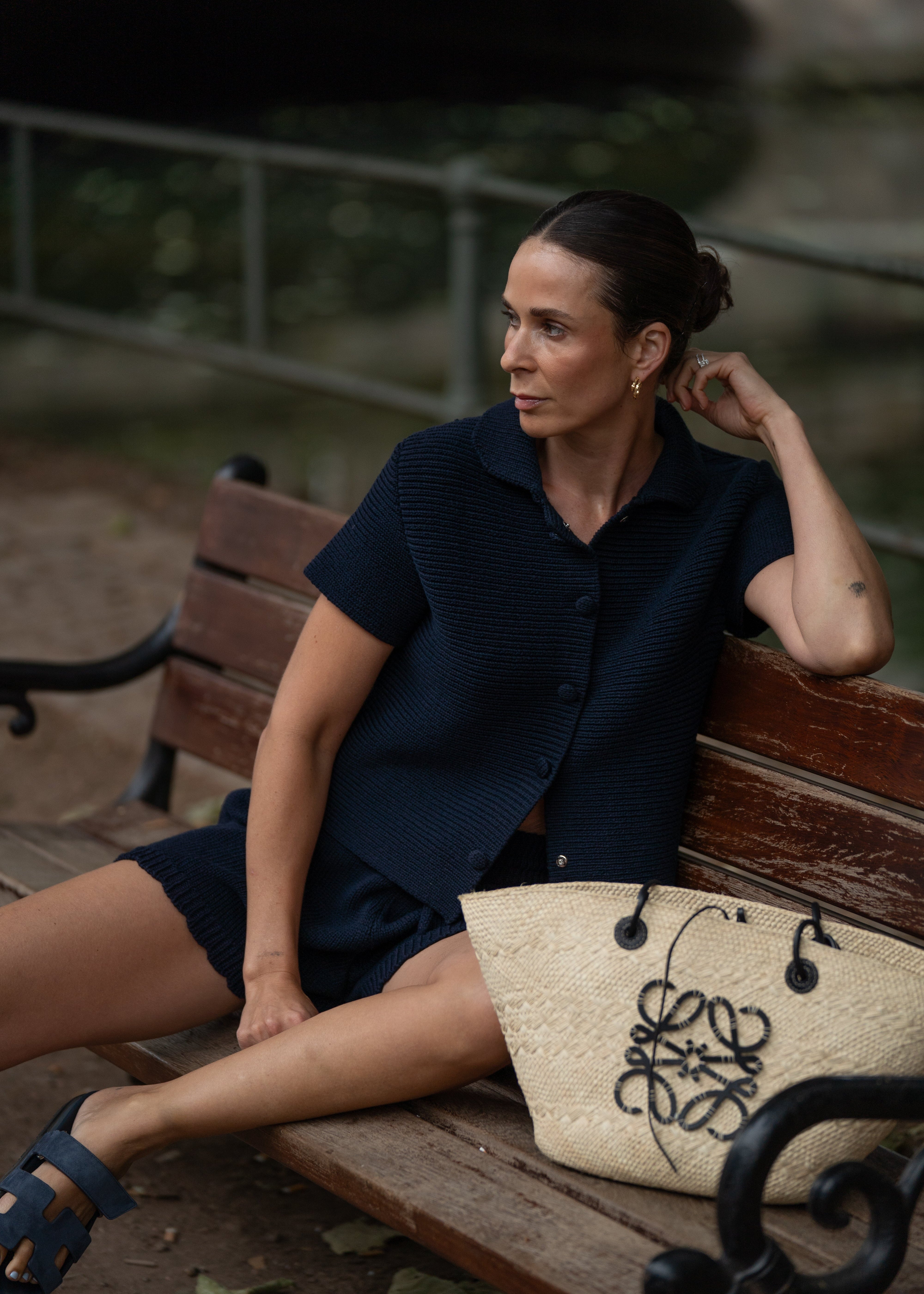 AVA SHORTS IN DEEP BLUE