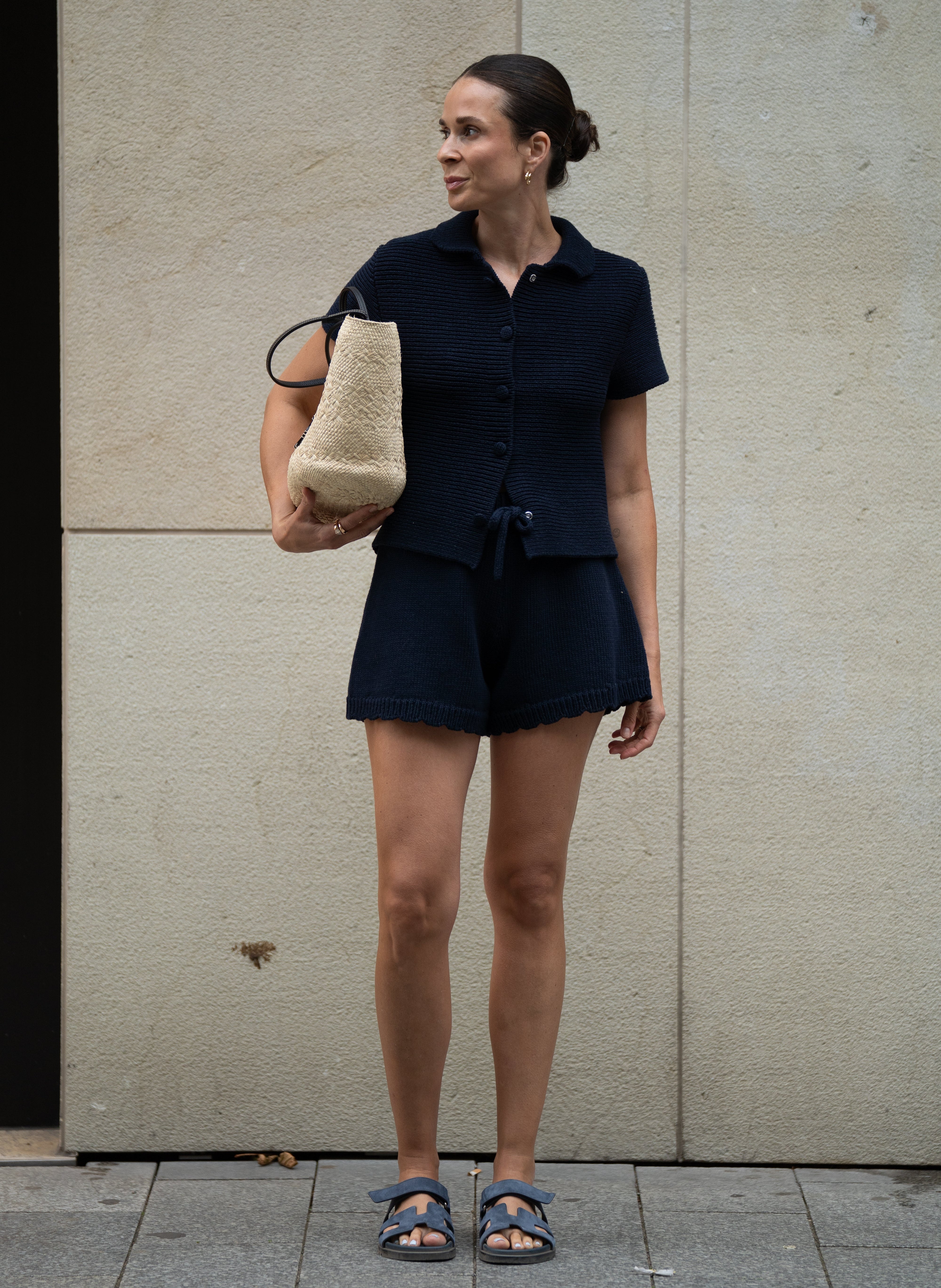 AVA SHORTS IN DEEP BLUE