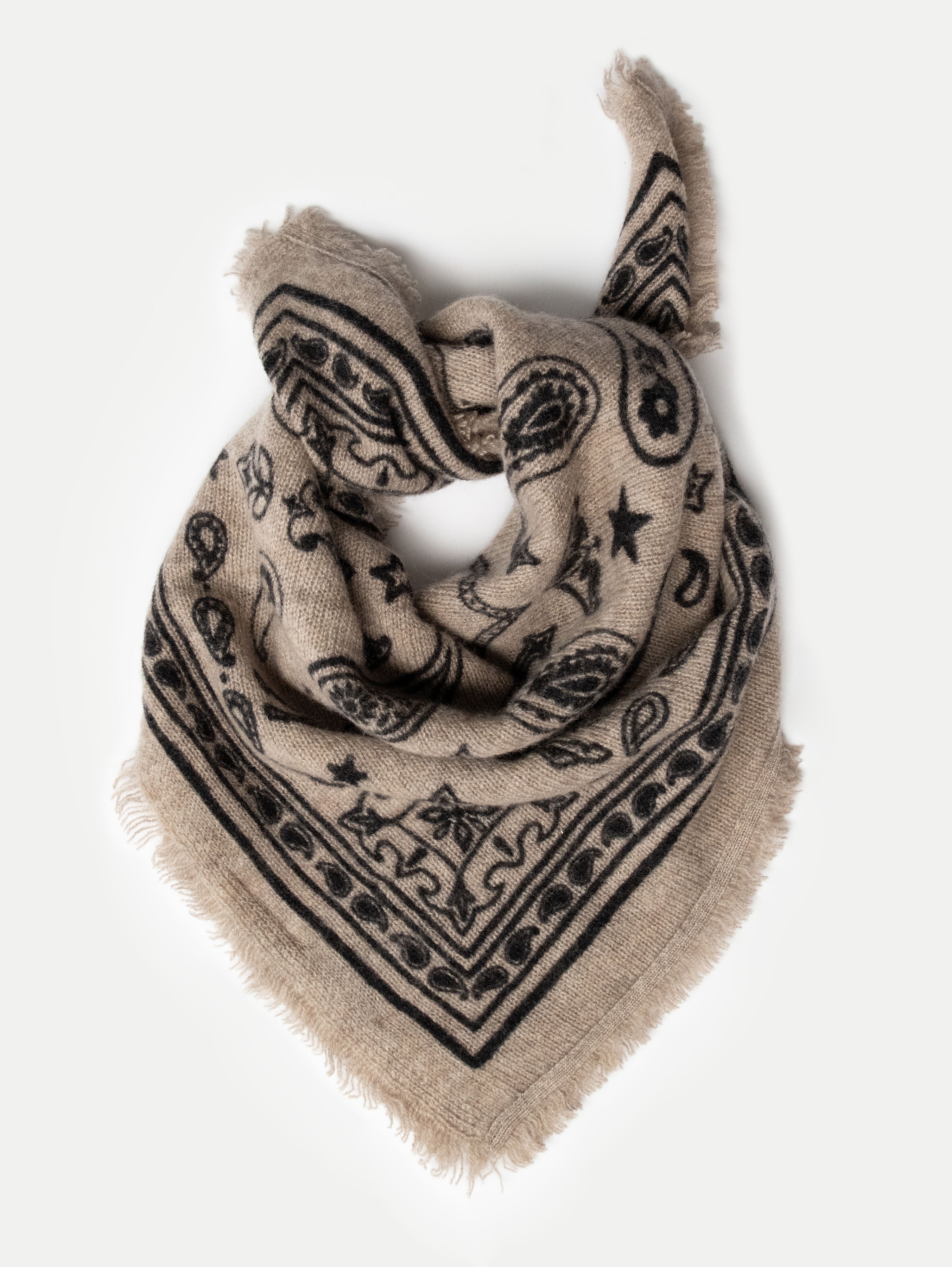 NELE SCARF SMALL IN ALMOND POWDER