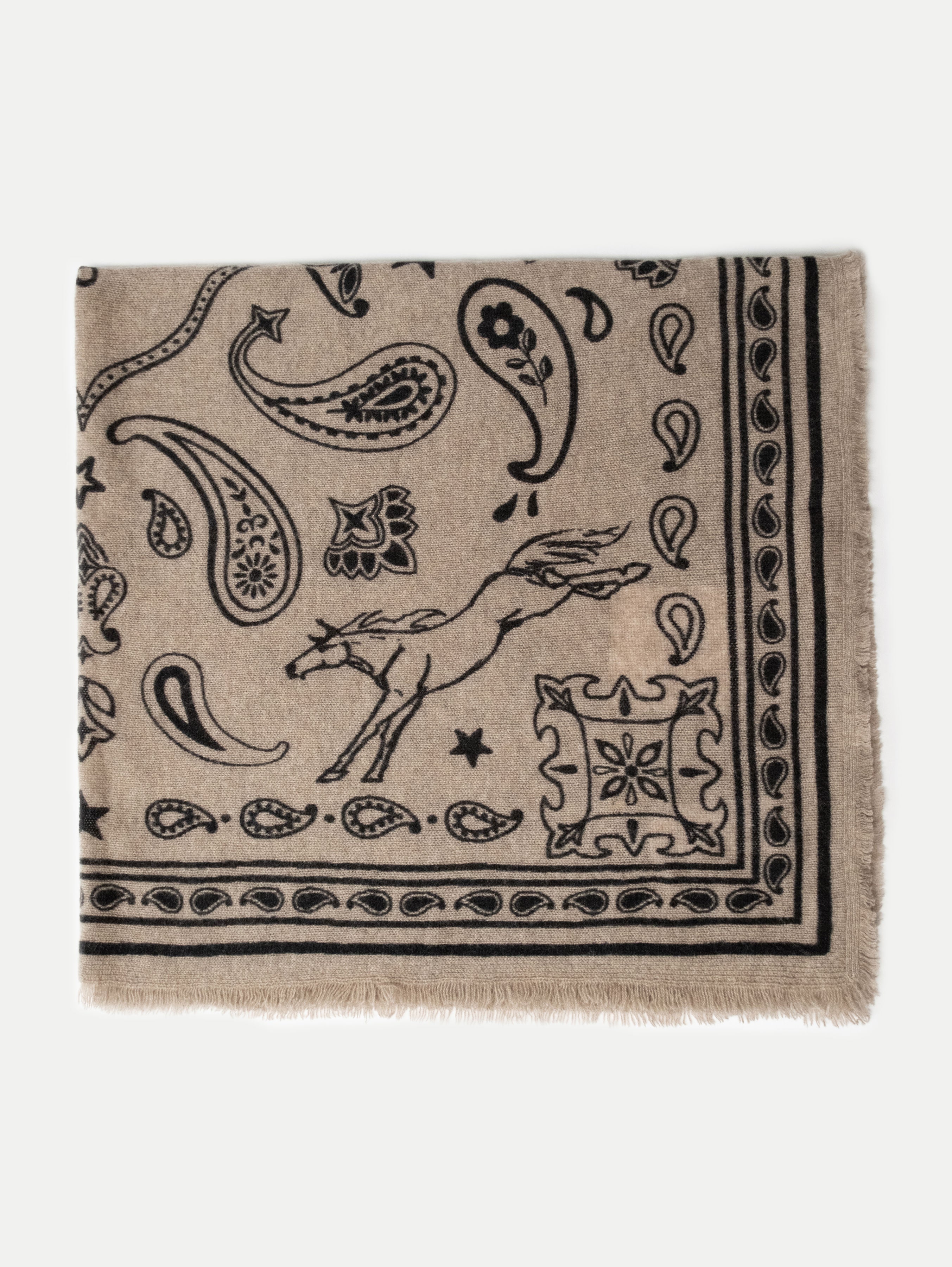 NELE SCARF BIG IN ALMOND POWDER