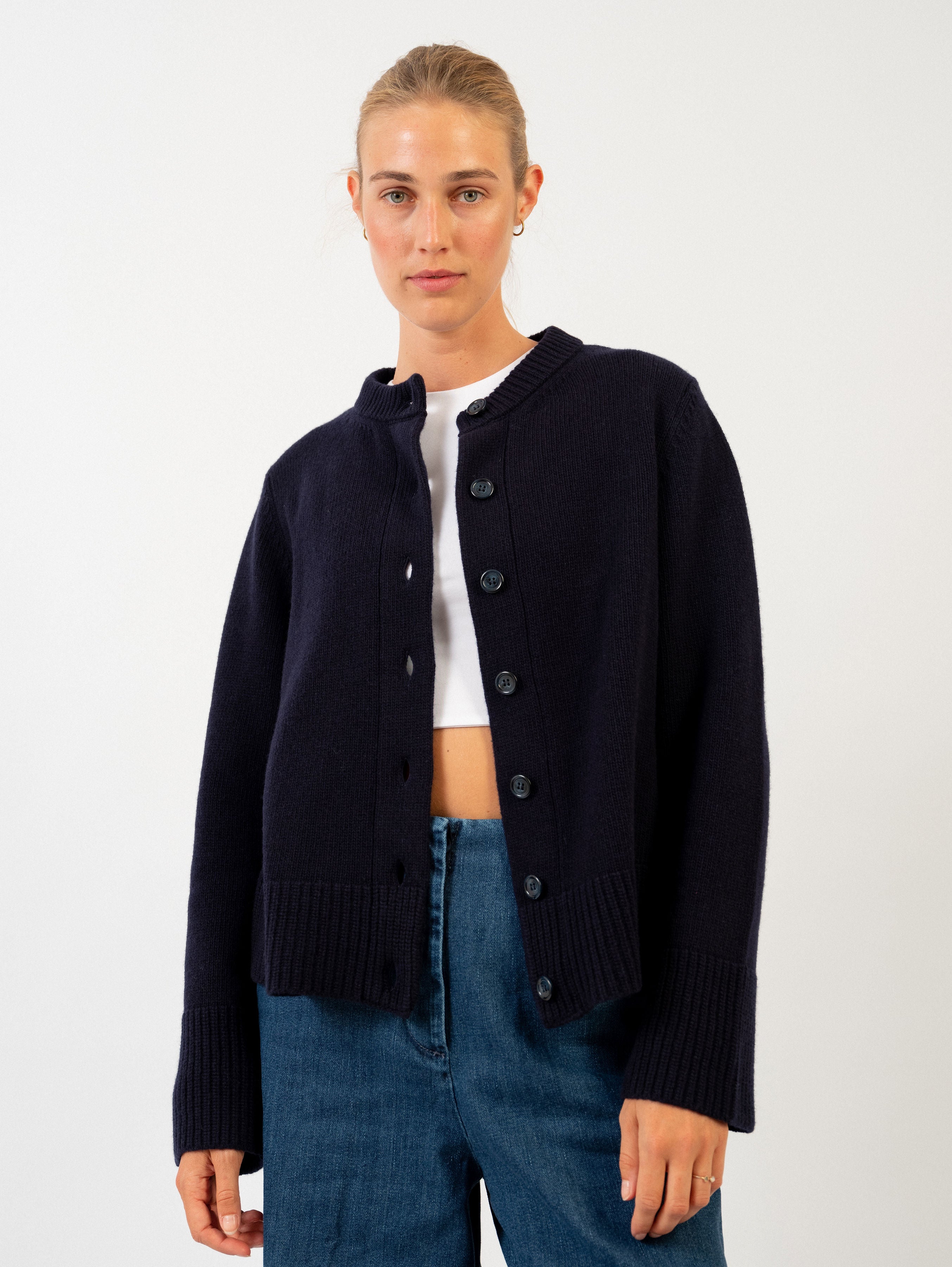 DOROTHEA CARDIGAN IN DEEP BLUE