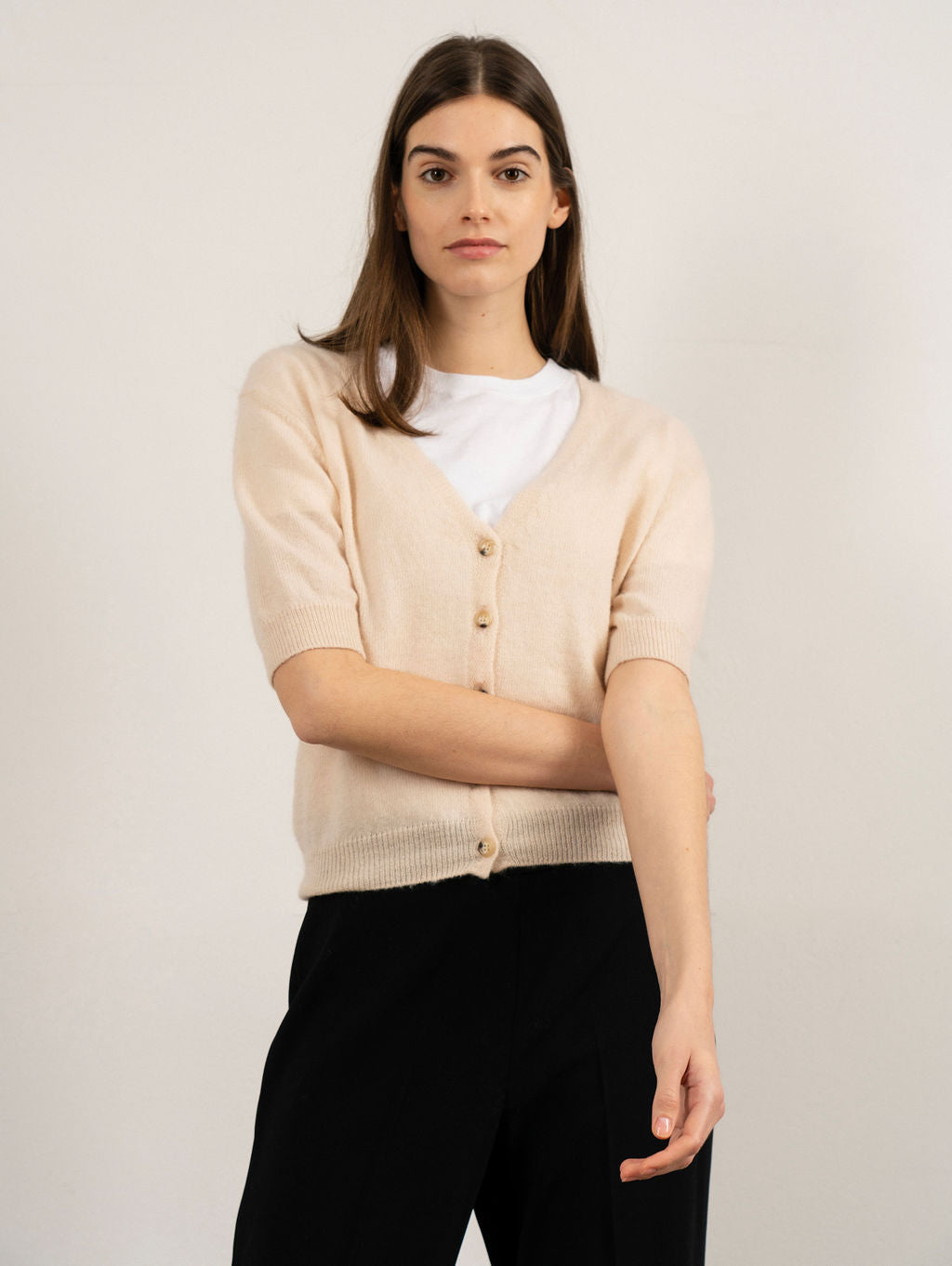 FLORENTINE CARDIGAN IN ROSÉ