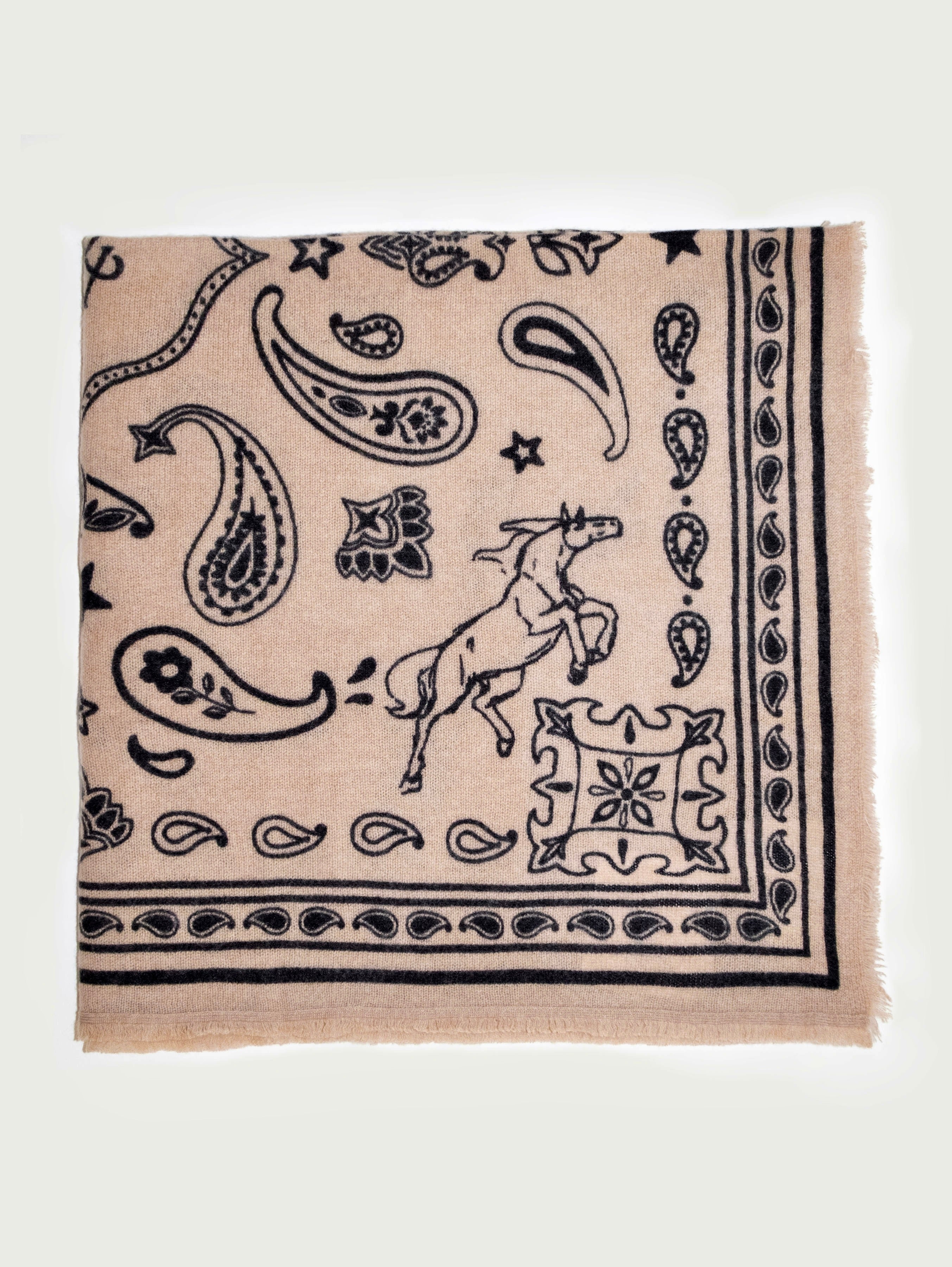 NELE SCARF BIG IN AMBER