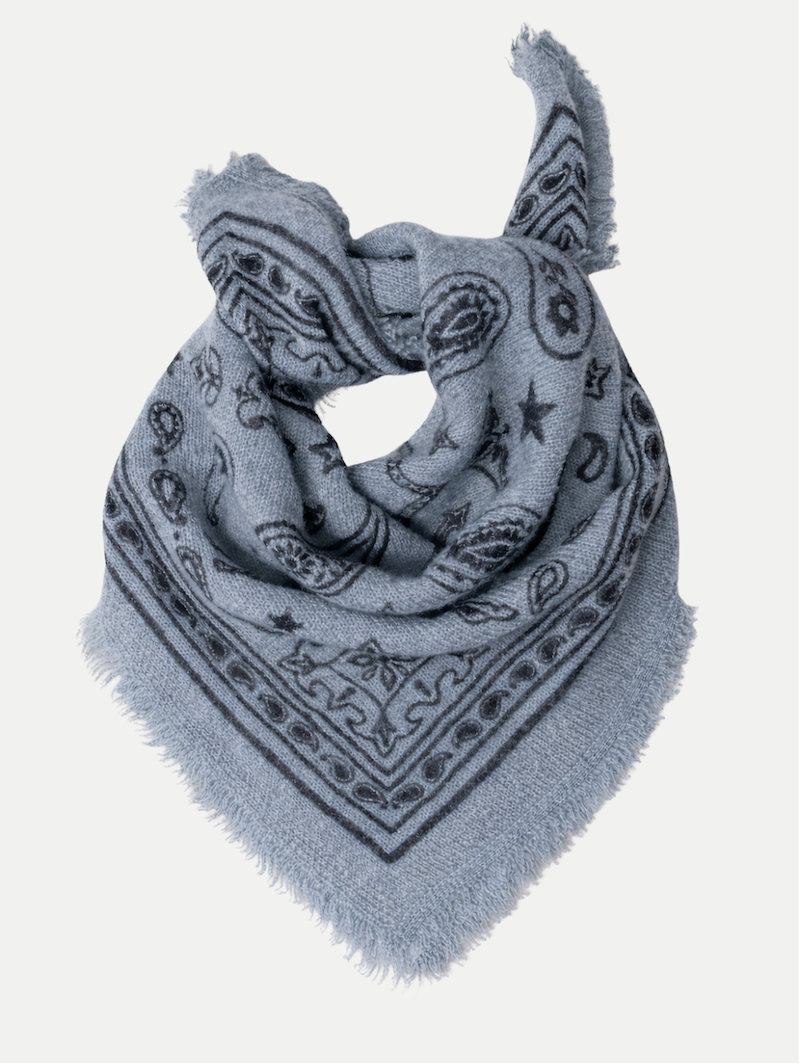 NELE SCARF SMALL IN BLUEBERRY LATTE