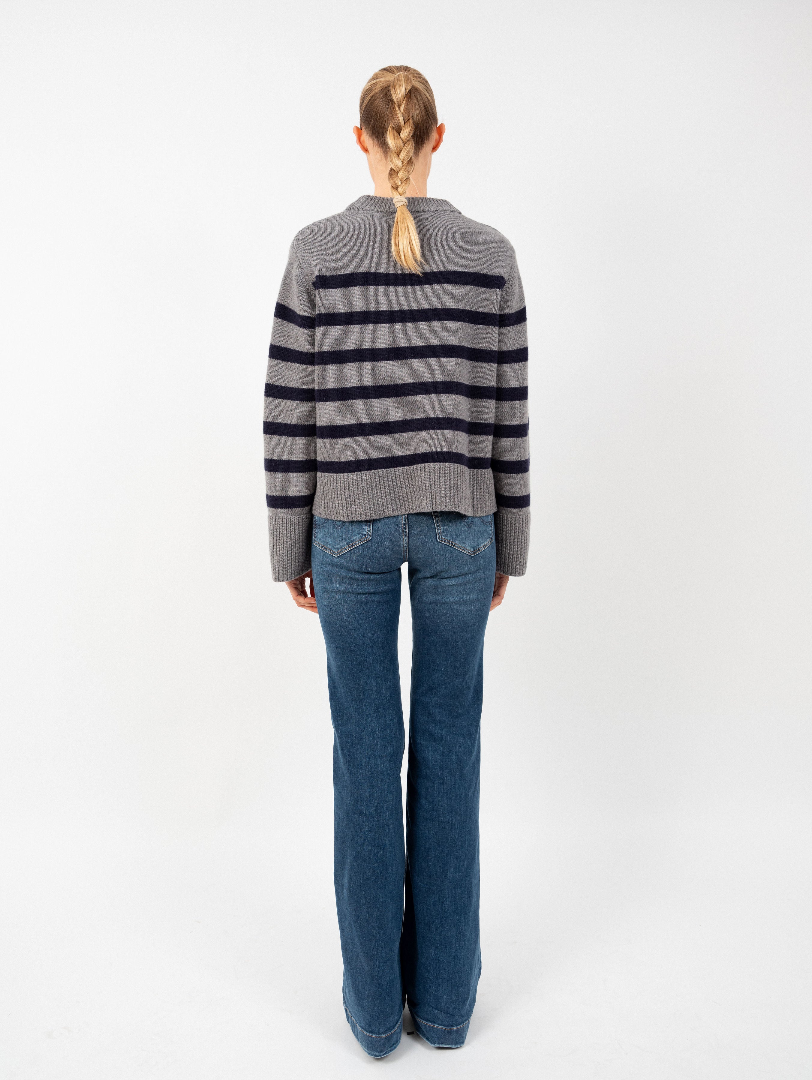 PAULI SWEATER IN STONE / OCEAN