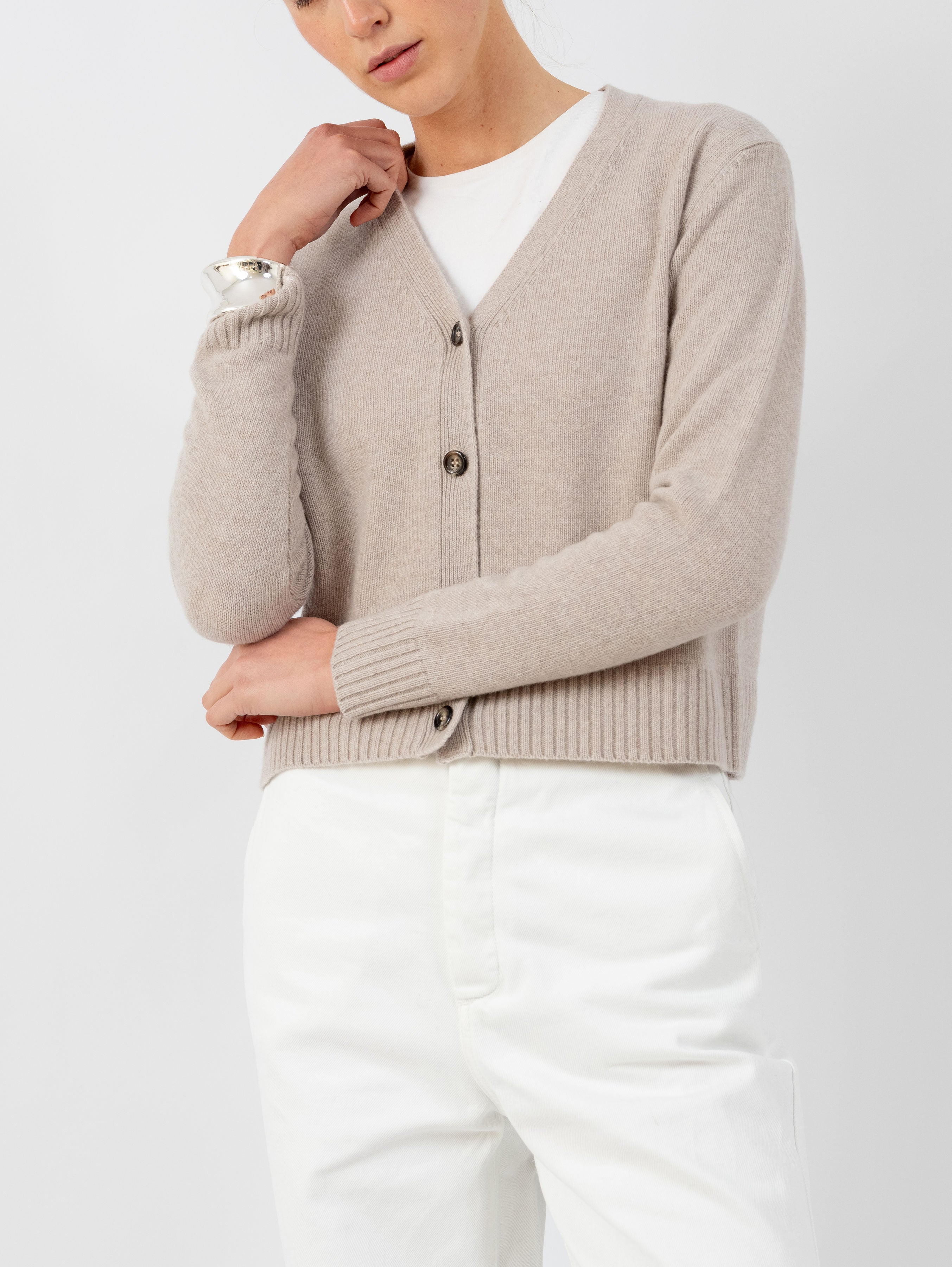 STEFFY CARDIGAN IN SAND