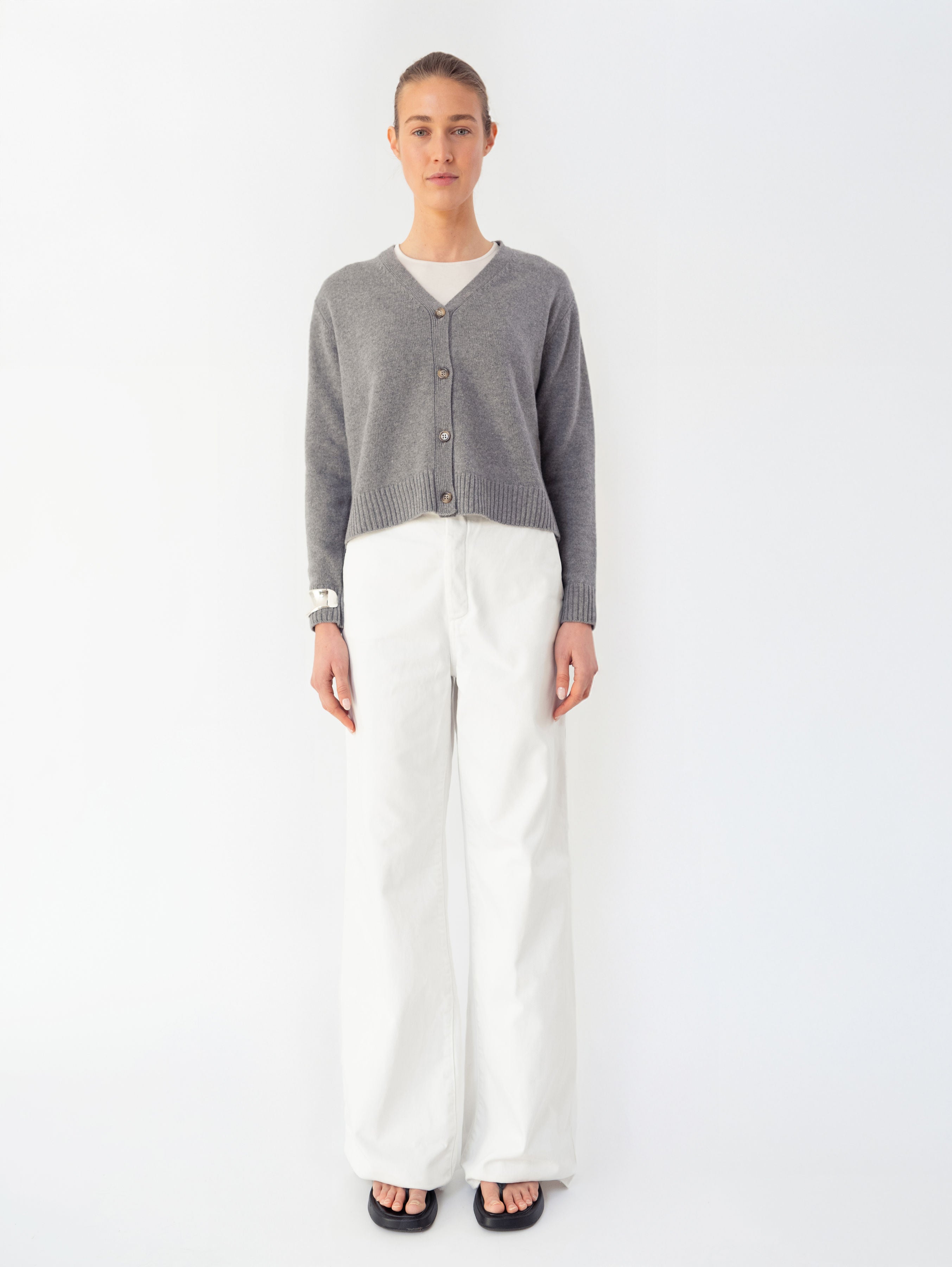 STEFFY CARDIGAN IN SMOG