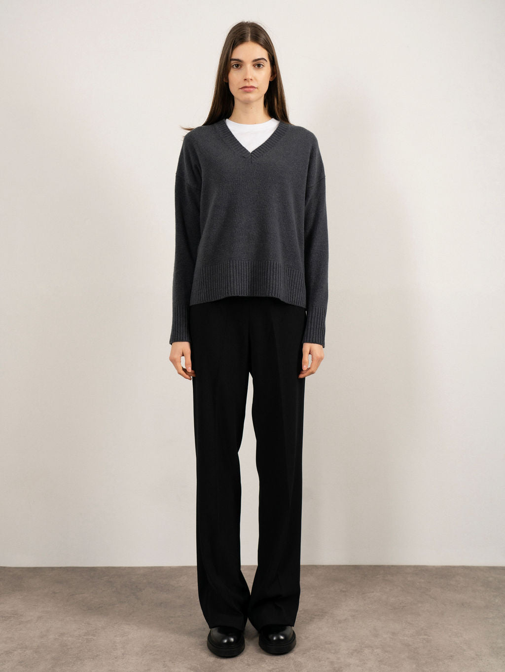 VALERIE SWEATER IN STEEL BLUE