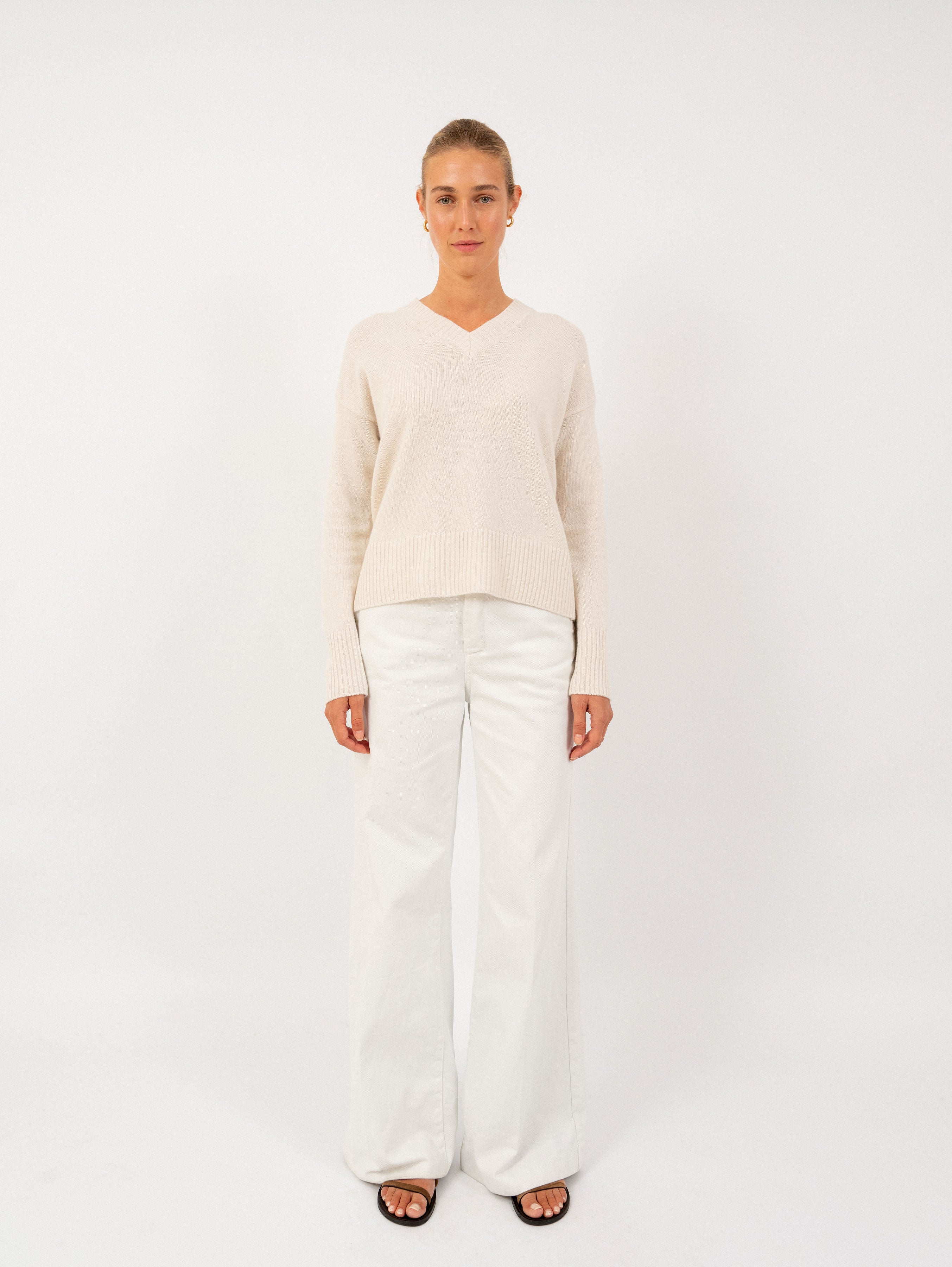 VALERIE SWEATER IN VANILLA