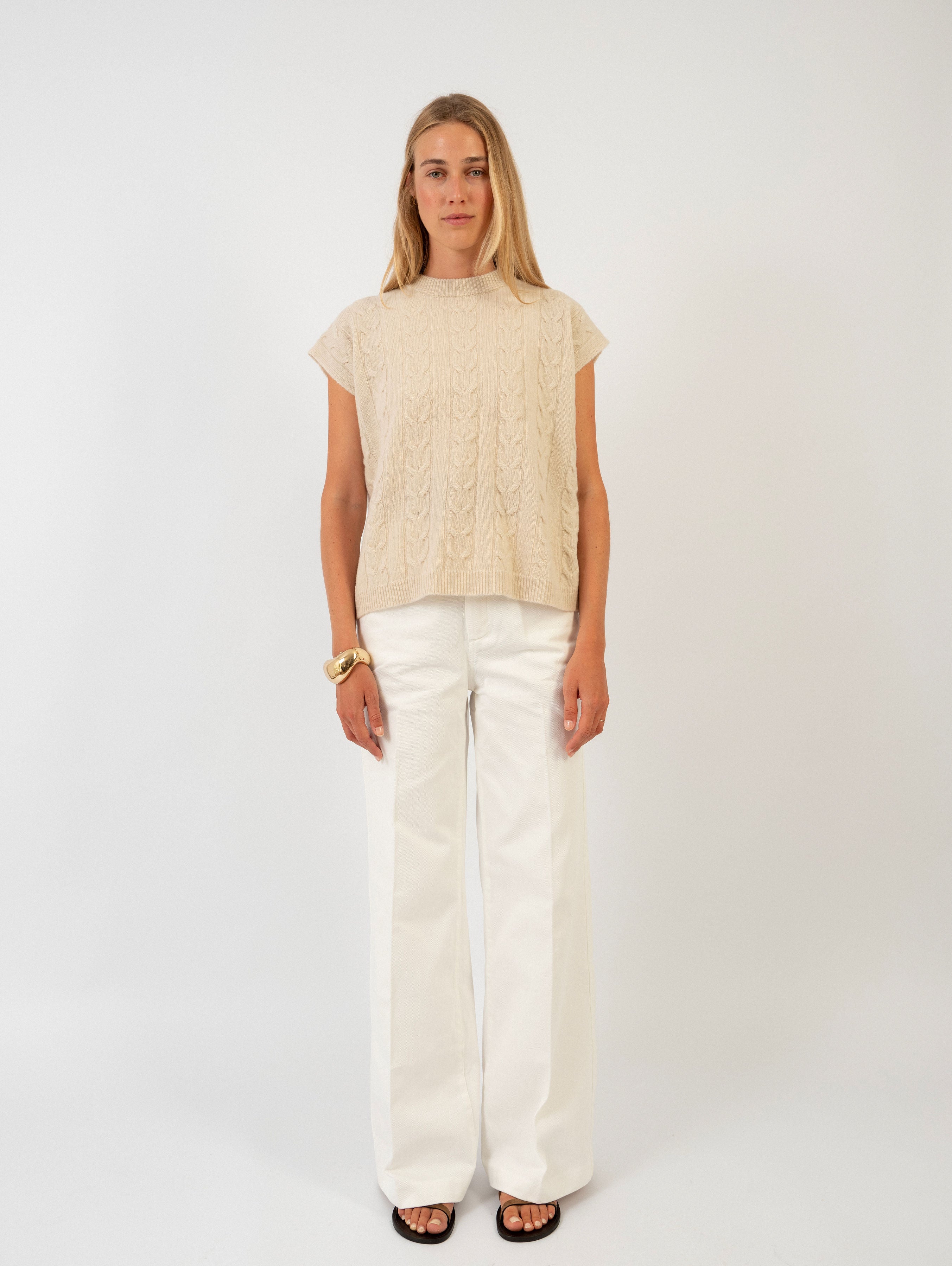 ZAZIE SWEATER IN BUTTERMILK
