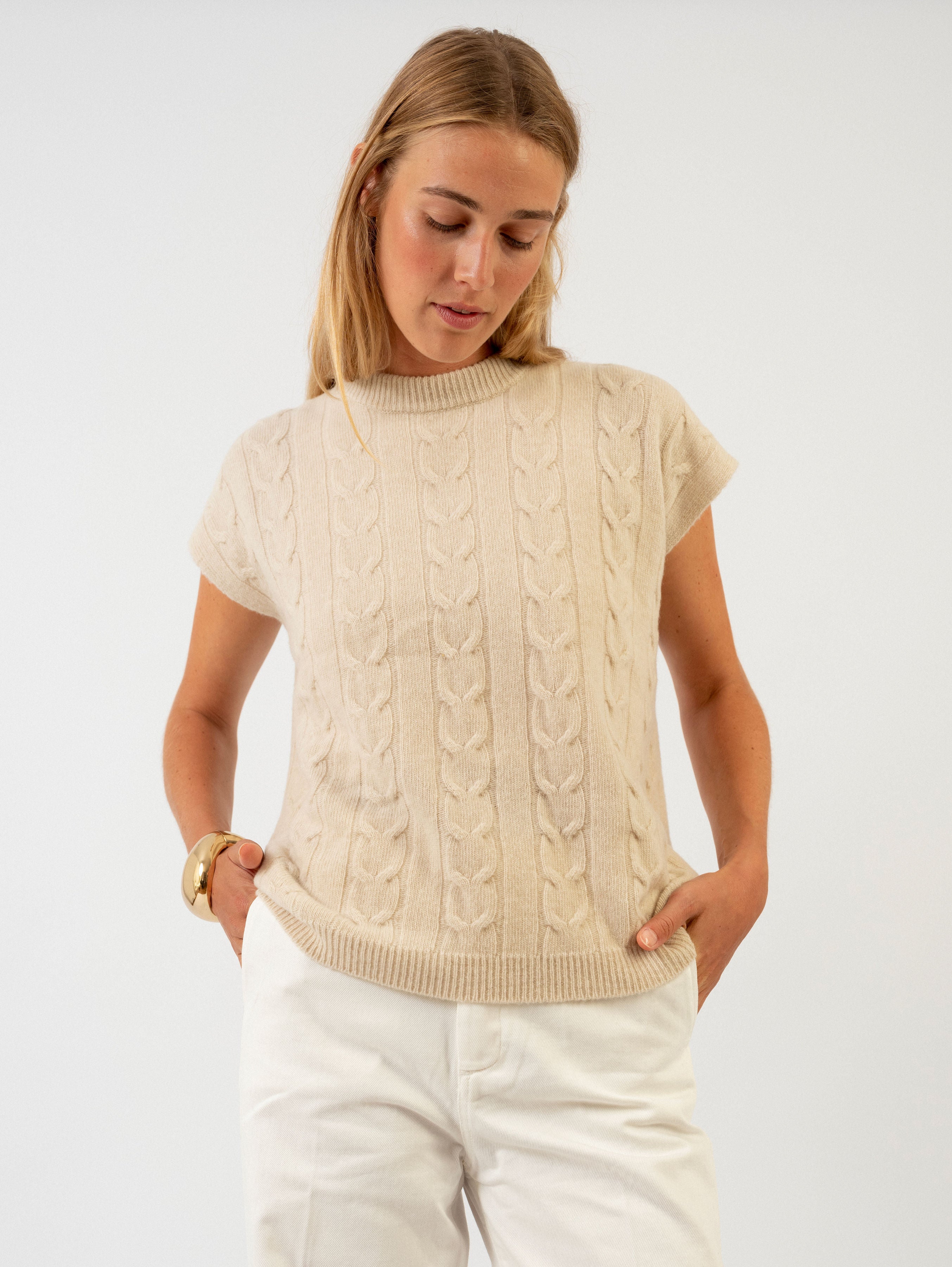 ZAZIE SWEATER IN BUTTERMILK