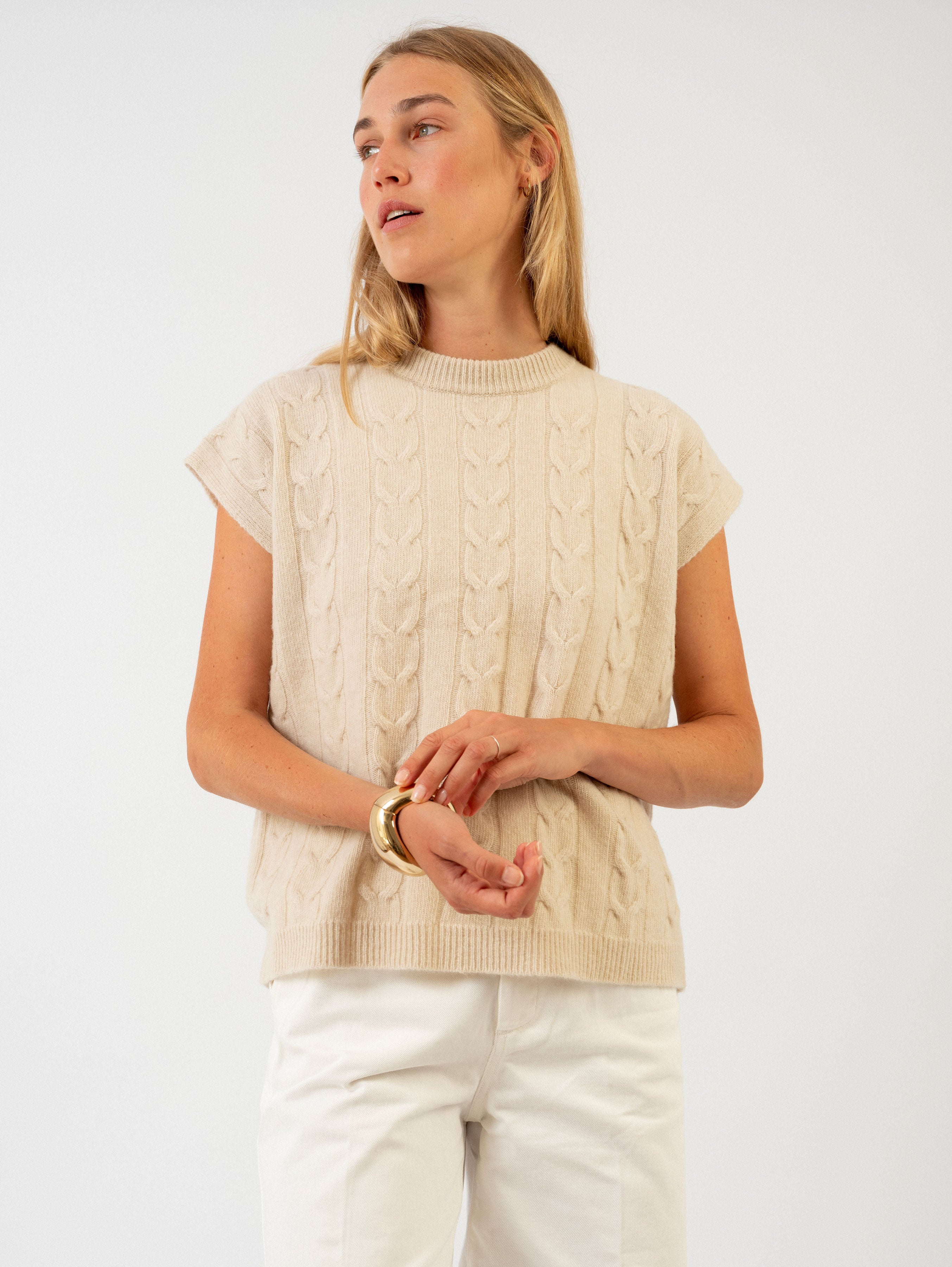 ZAZIE SWEATER IN BUTTERMILK