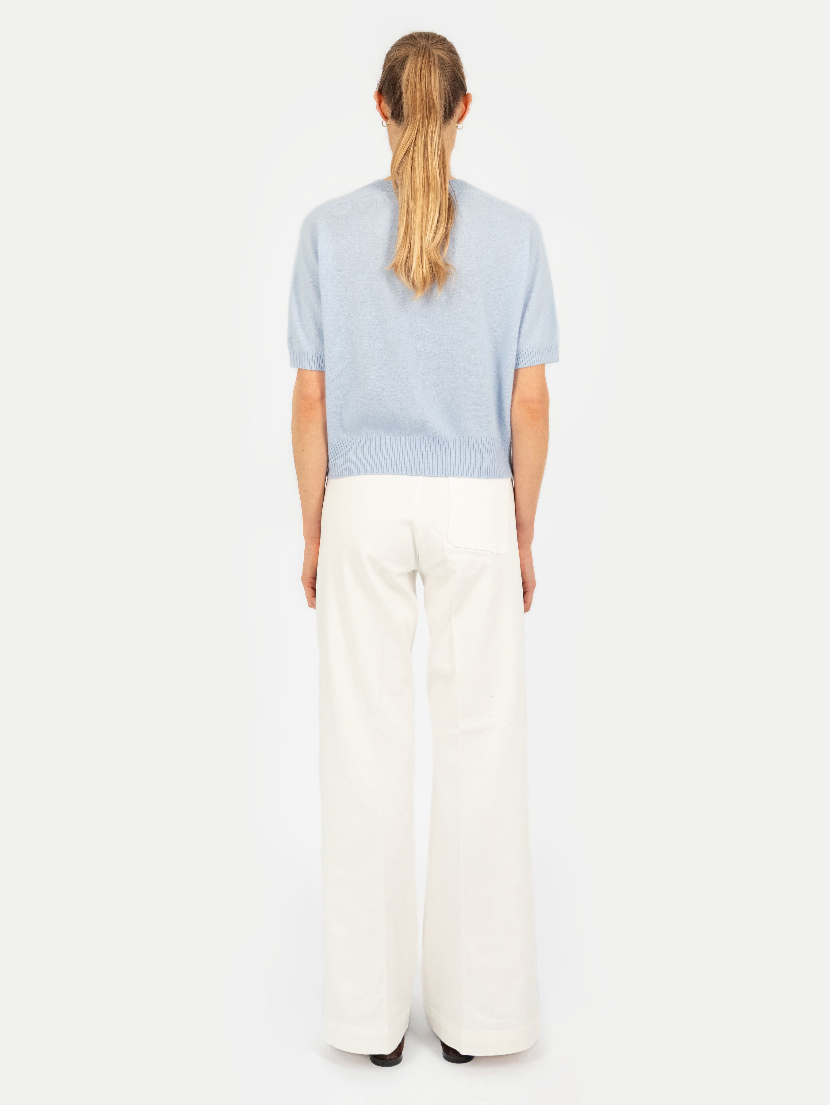 ANITA BRUSHED SWEATER IN SKY