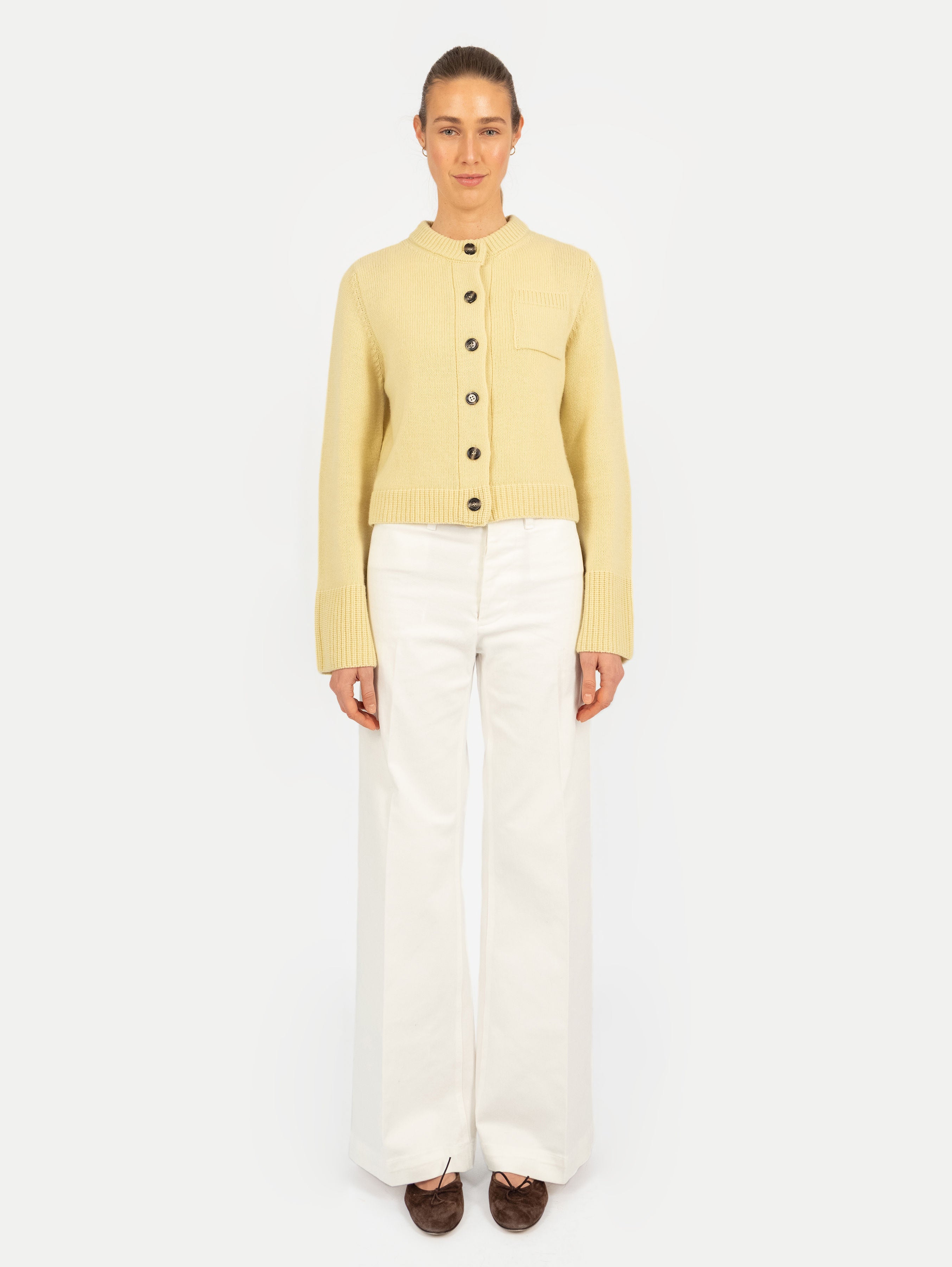 LILLY CARDIGAN IN LIME