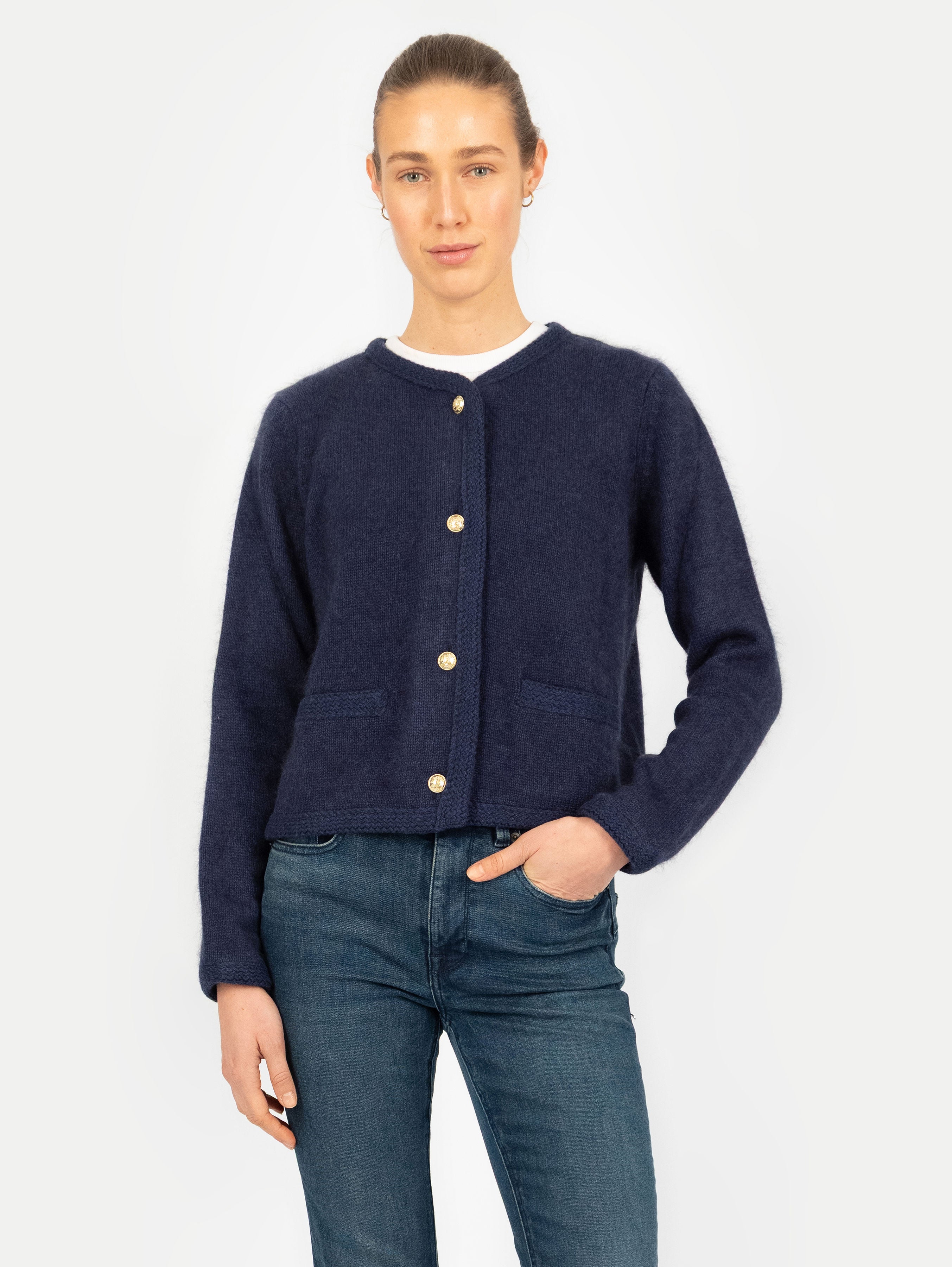 BLANCA JACKET IN DEEP BLUE