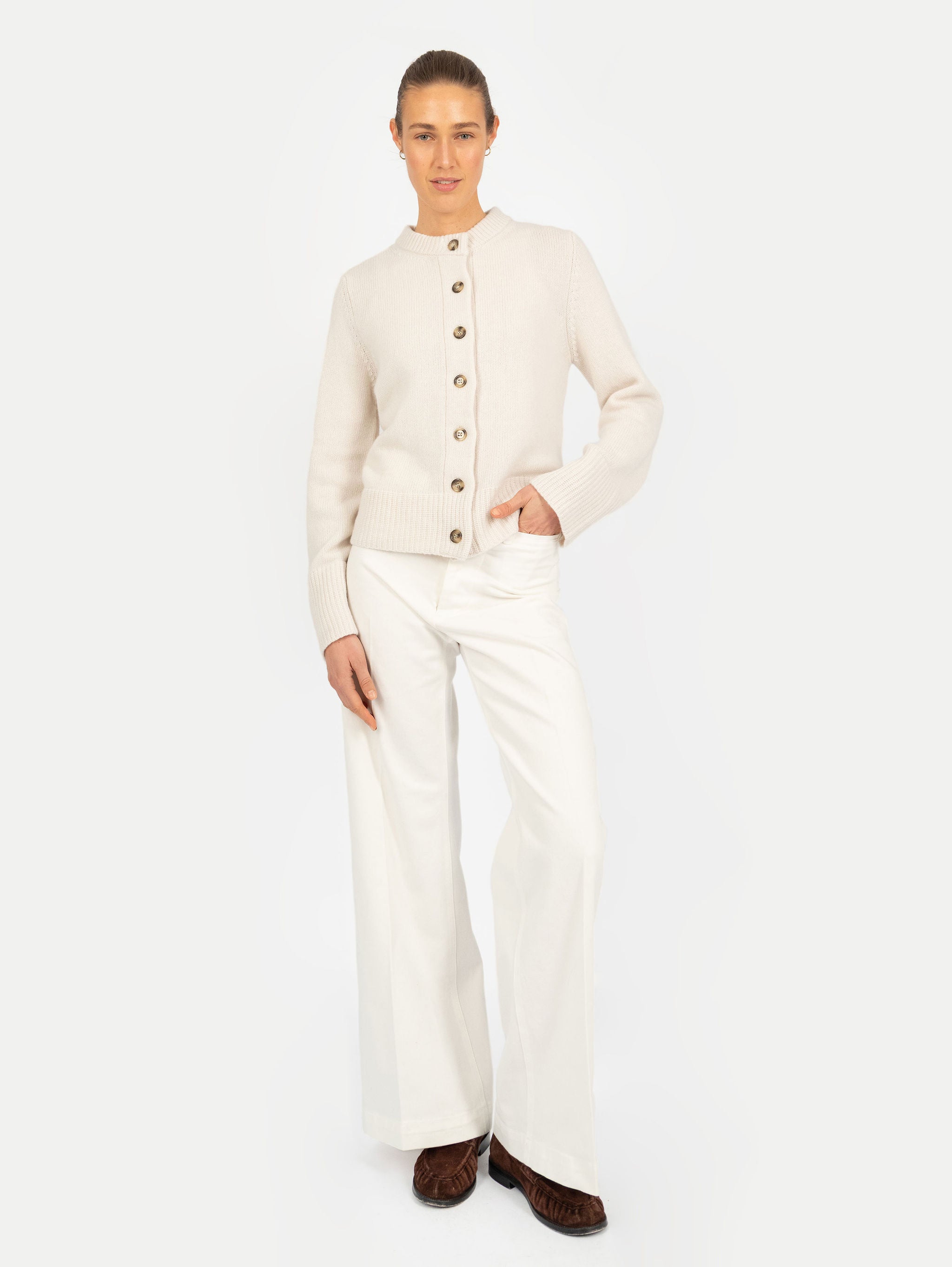 DOROTHEA CARDIGAN IN VANILLA