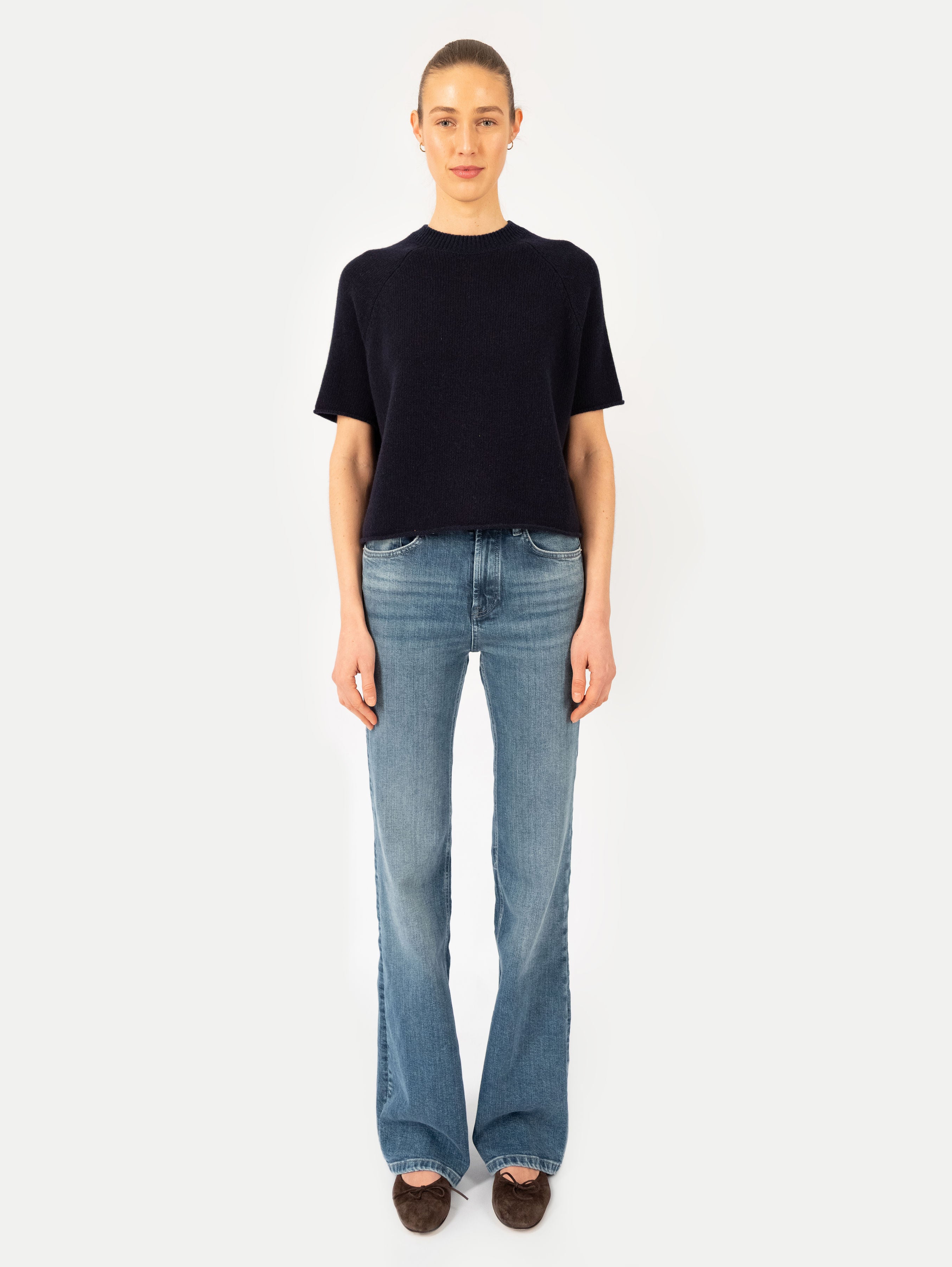 GRETA SWEATER IN DEEP BLUE