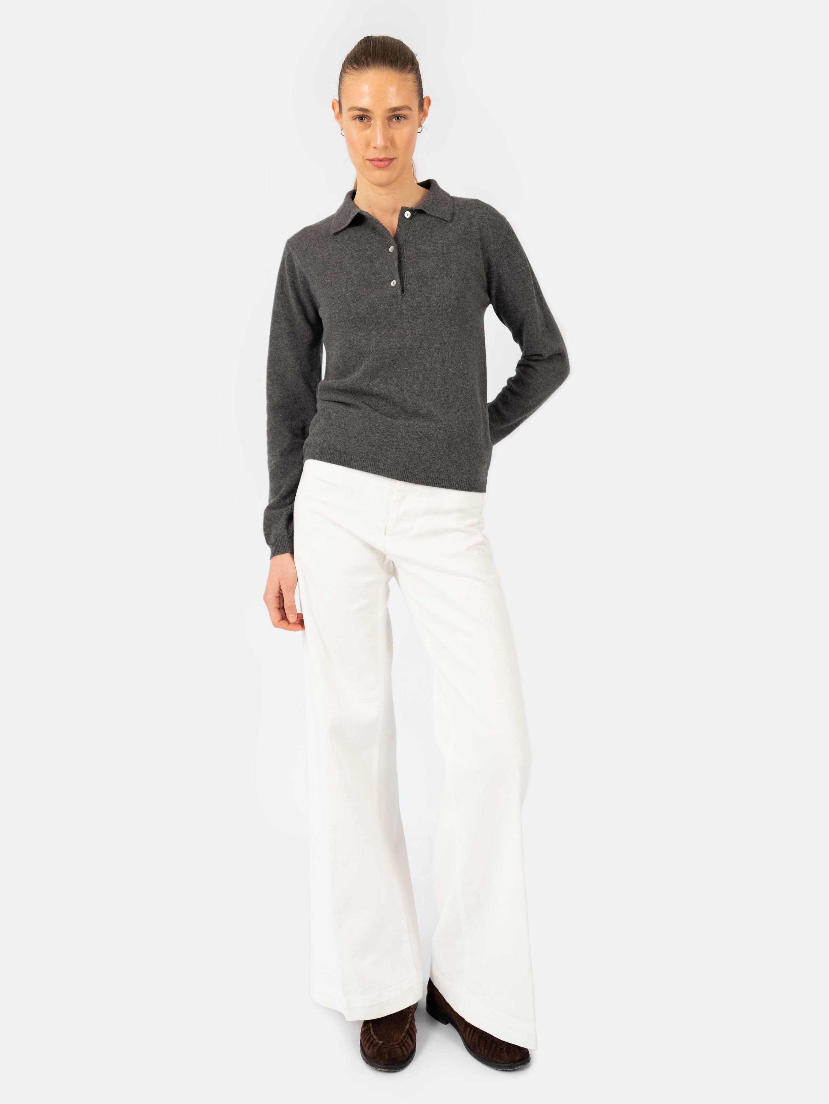 ROBIN POLO IN ANTHRAZIT