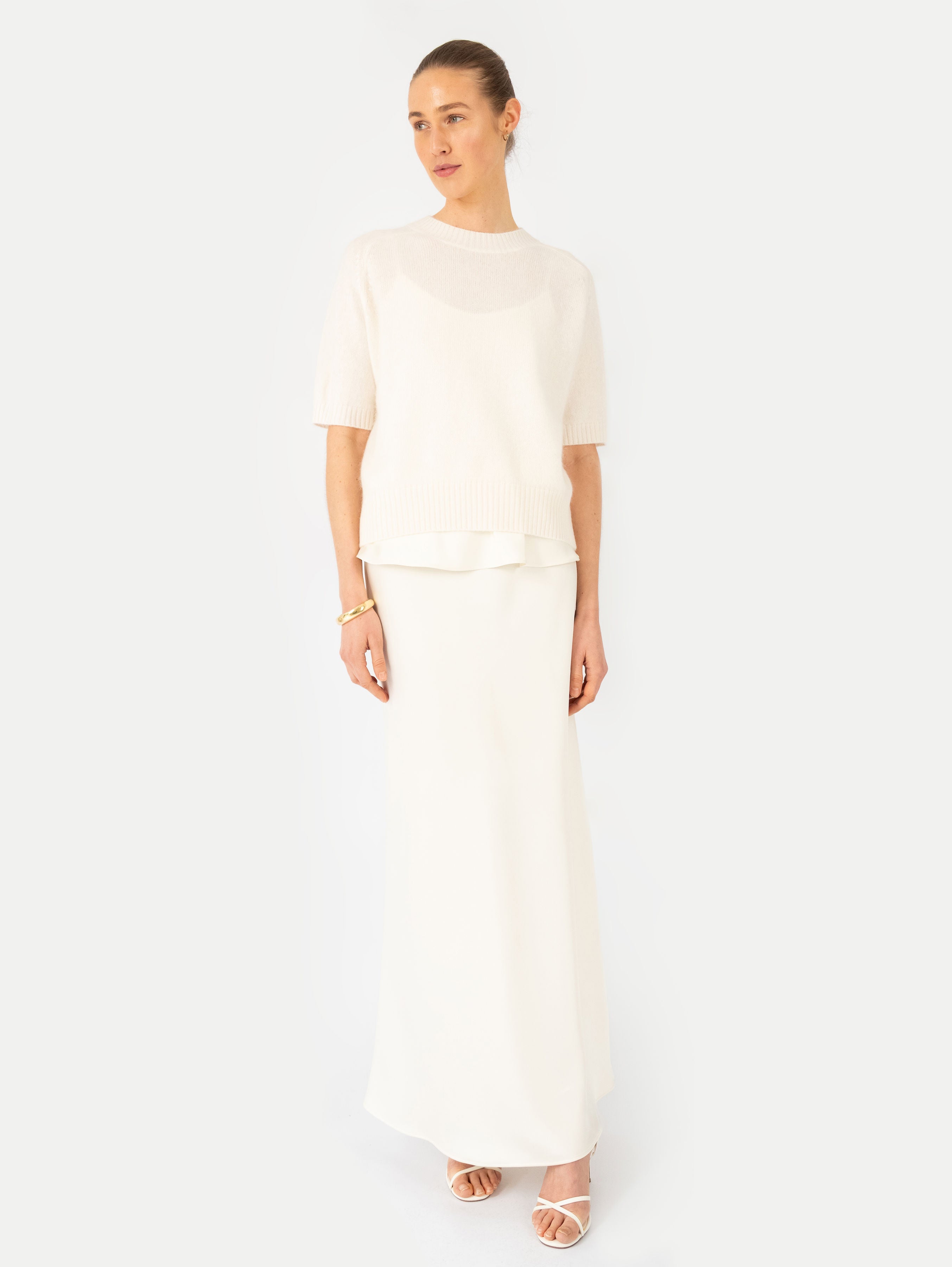 ANITA BRUSHED SWEATER IN SUGAR GLAZE