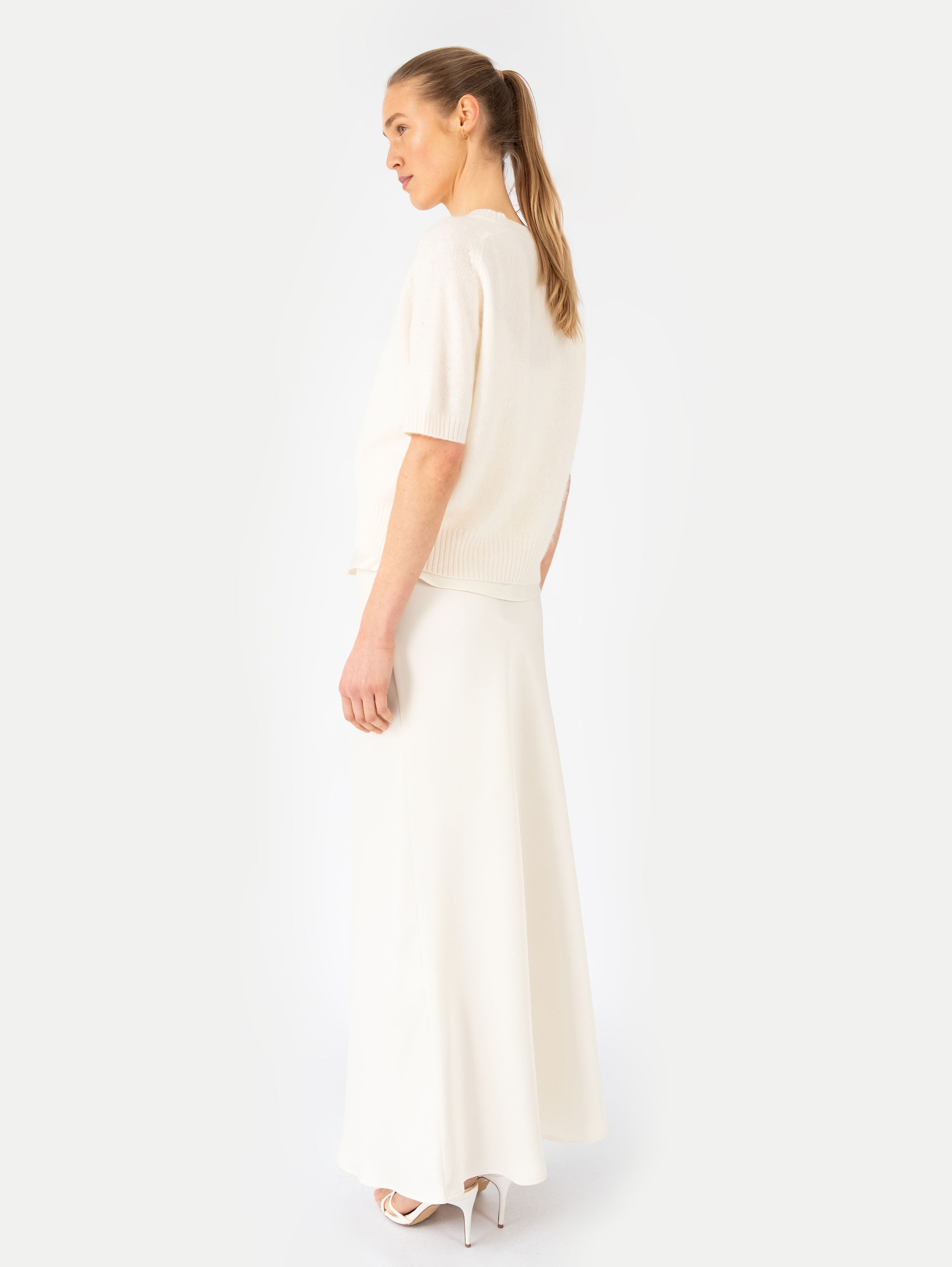 ANITA BRUSHED SWEATER IN SUGAR GLAZE