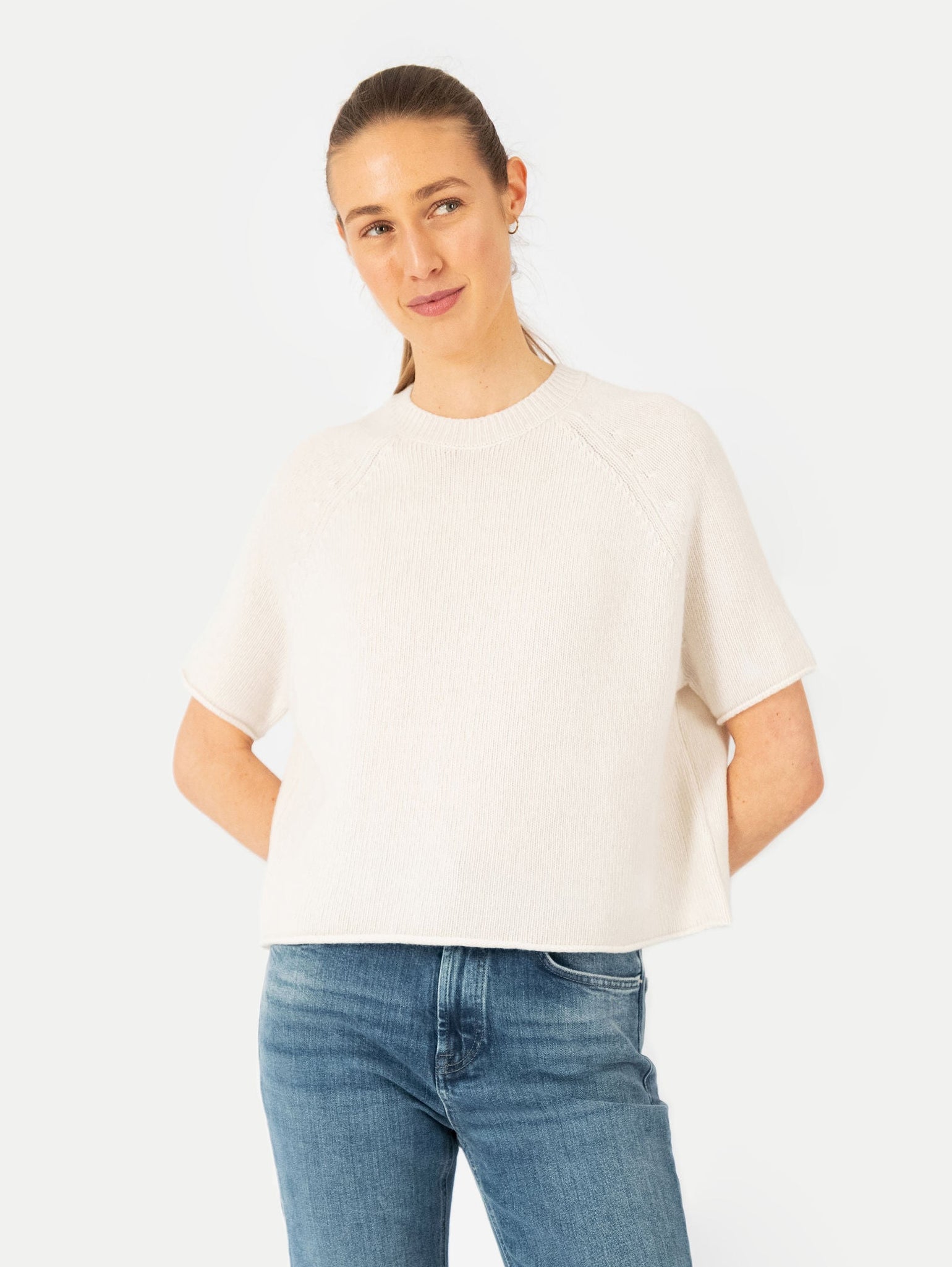 GRETA SWEATER IN VANILLA