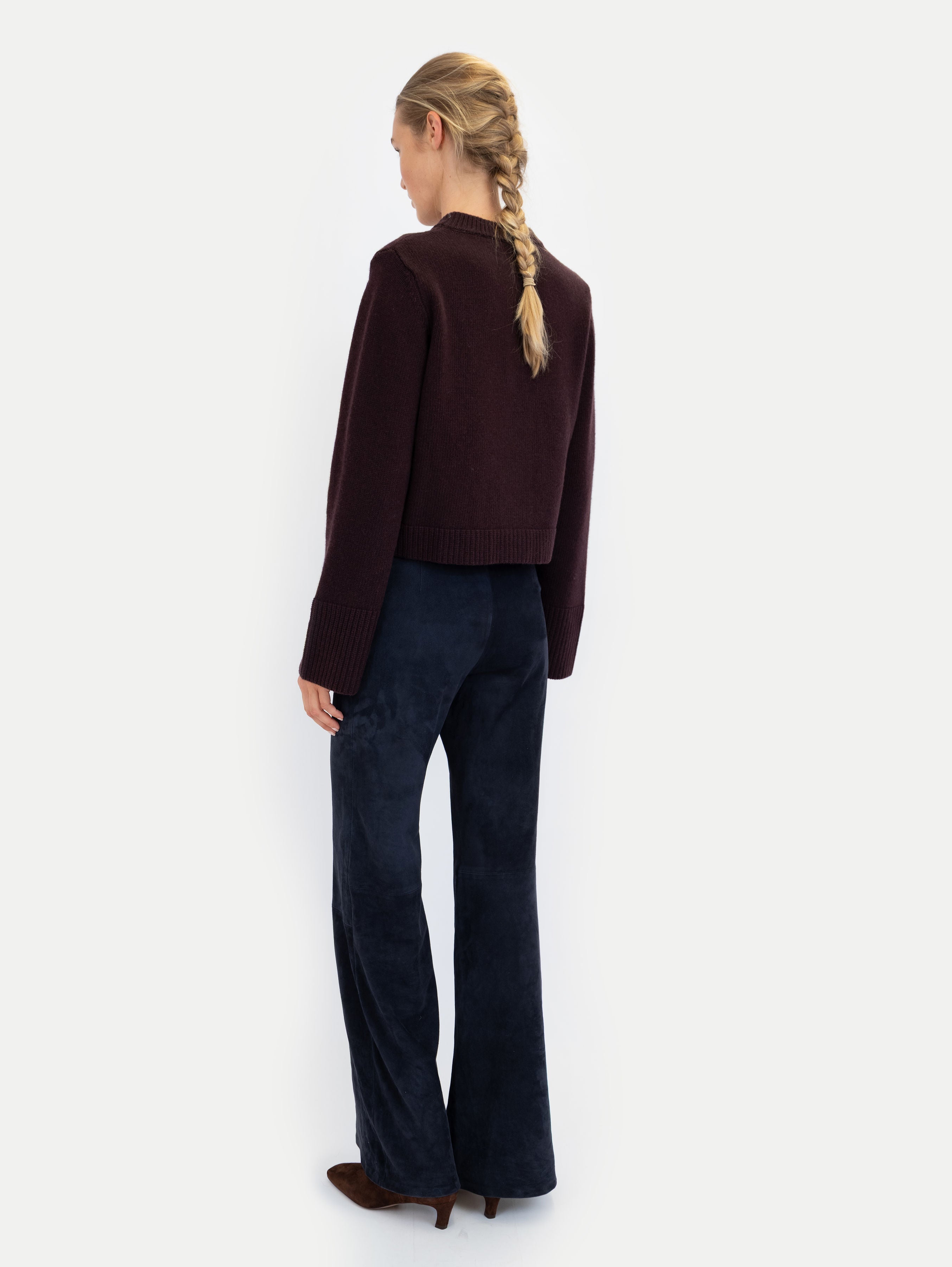 LILLY CARDIGAN IN MELANZANE