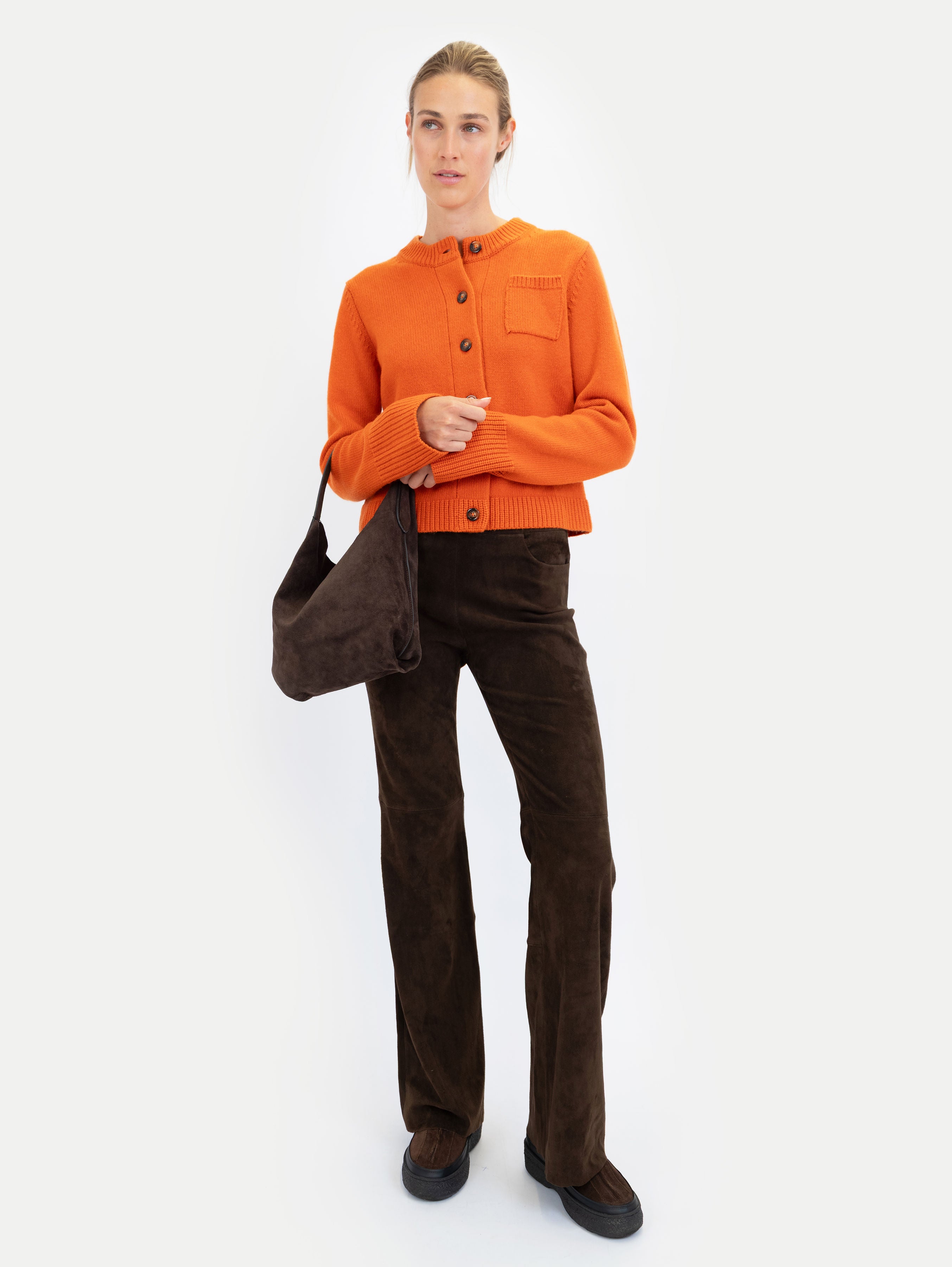 LILLY CARDIGAN IN ORANGE