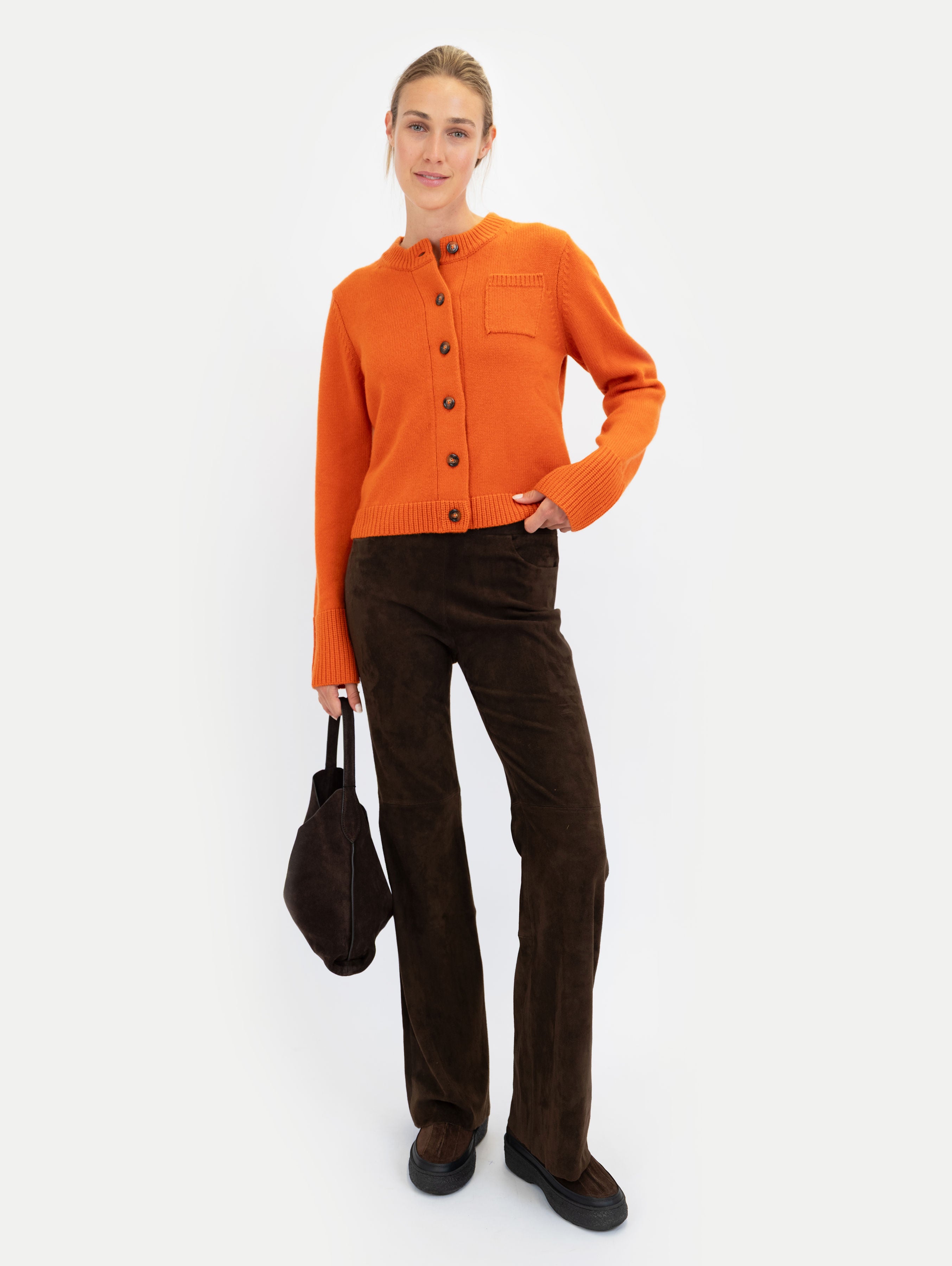 LILLY CARDIGAN IN ORANGE