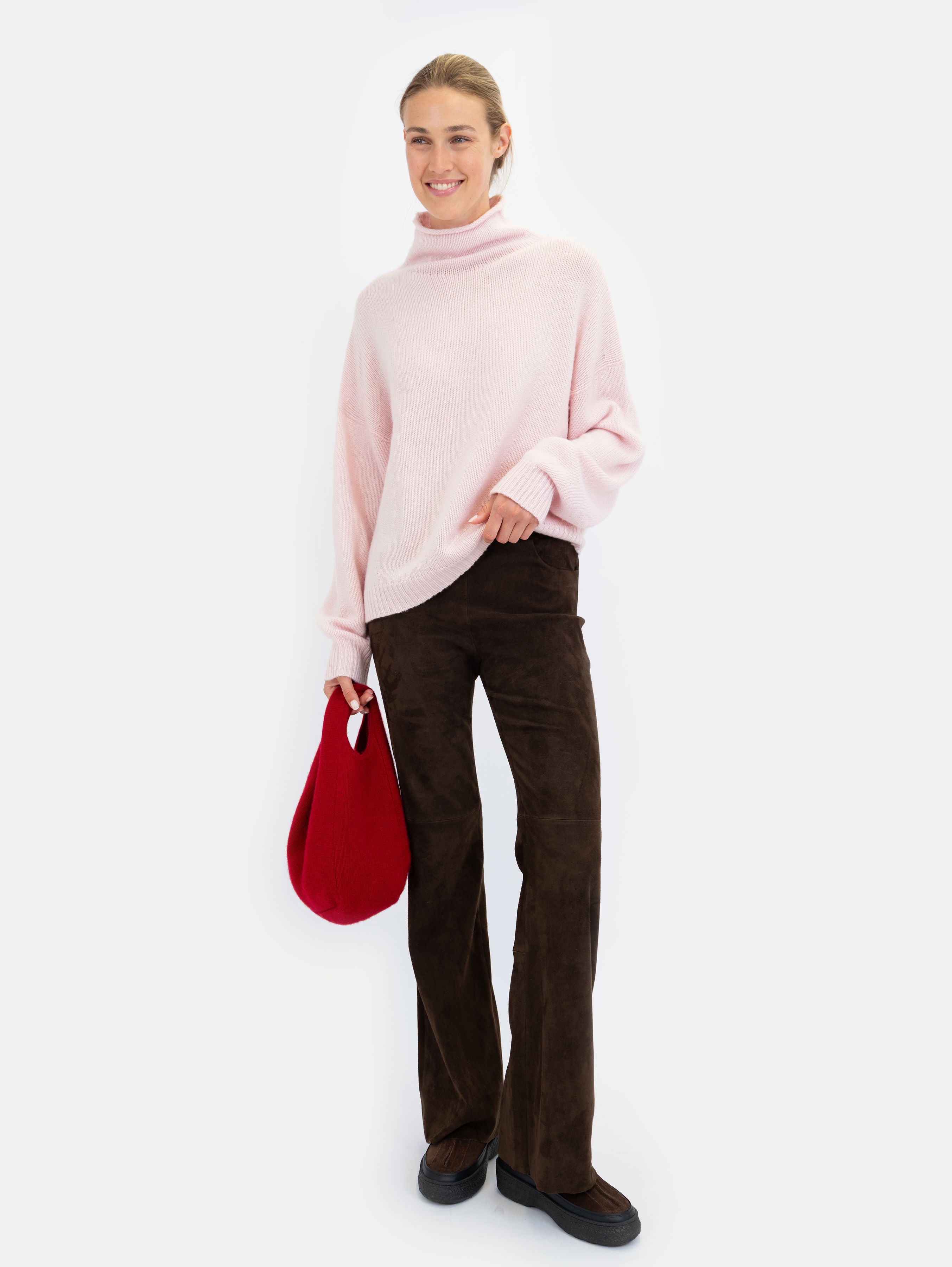 KATY SWEATER IN POWDER KISS