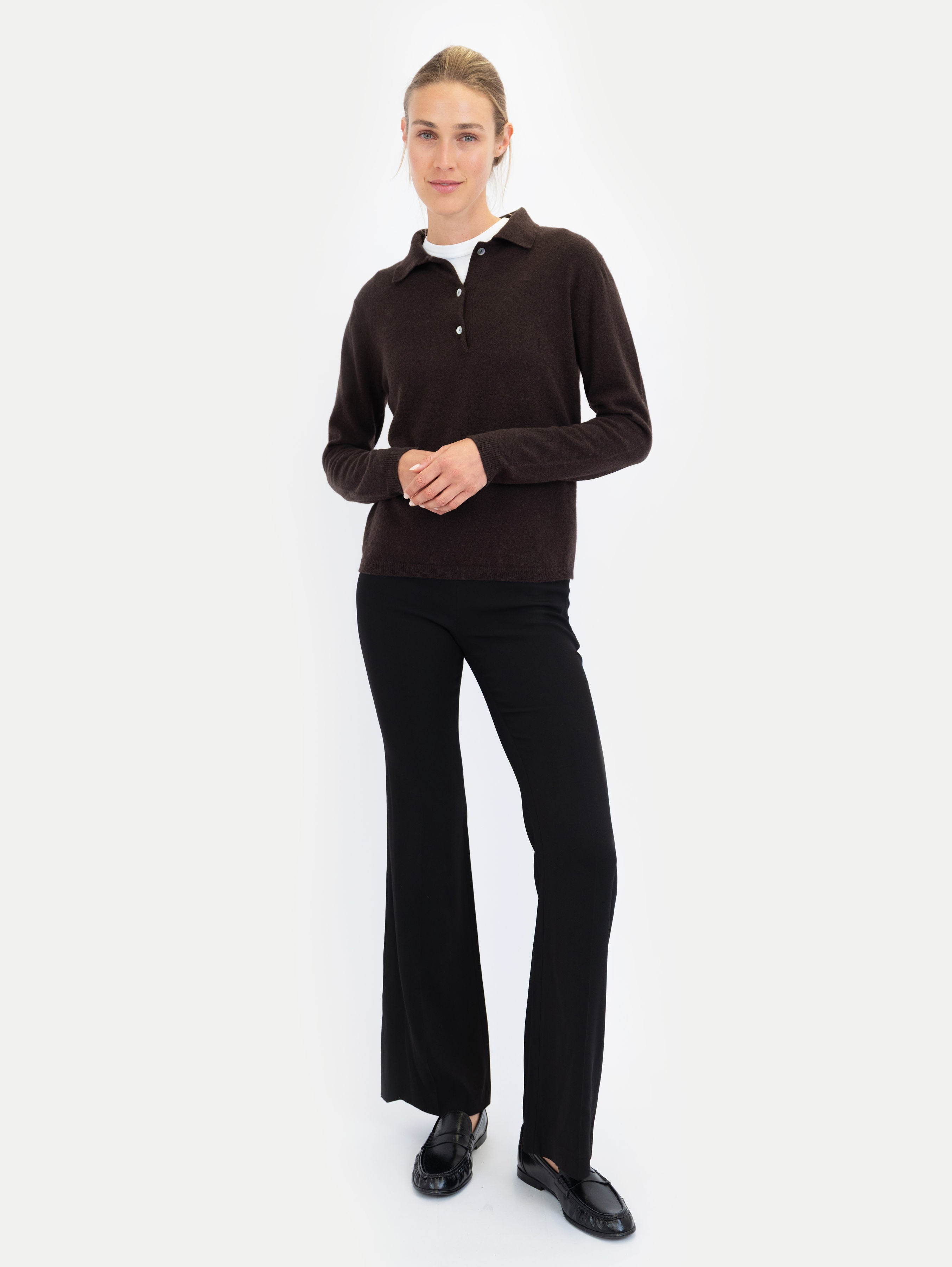 ROBIN POLO IN ESPRESSO