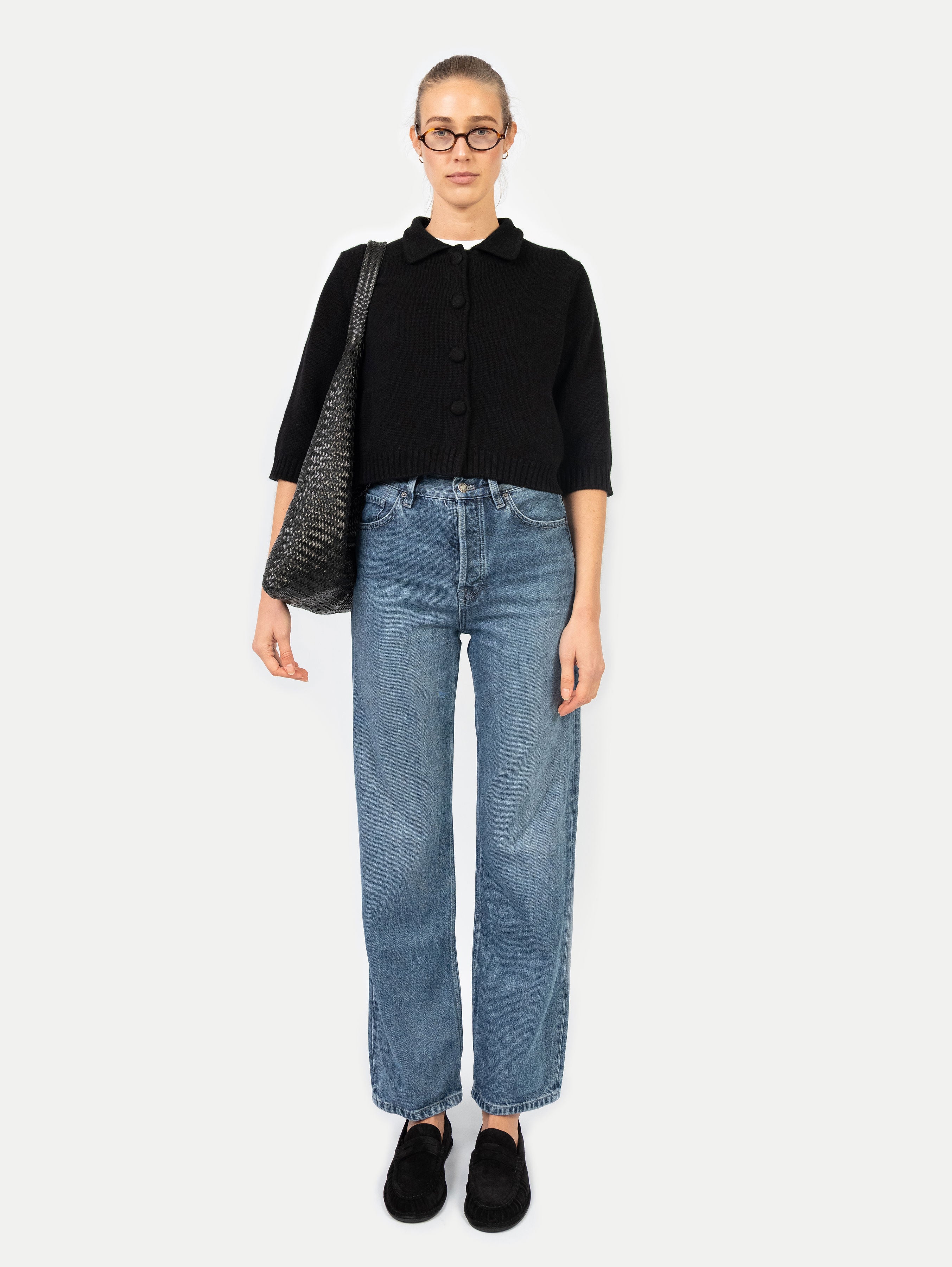 LAURA JACKET IN BLACK SESAME