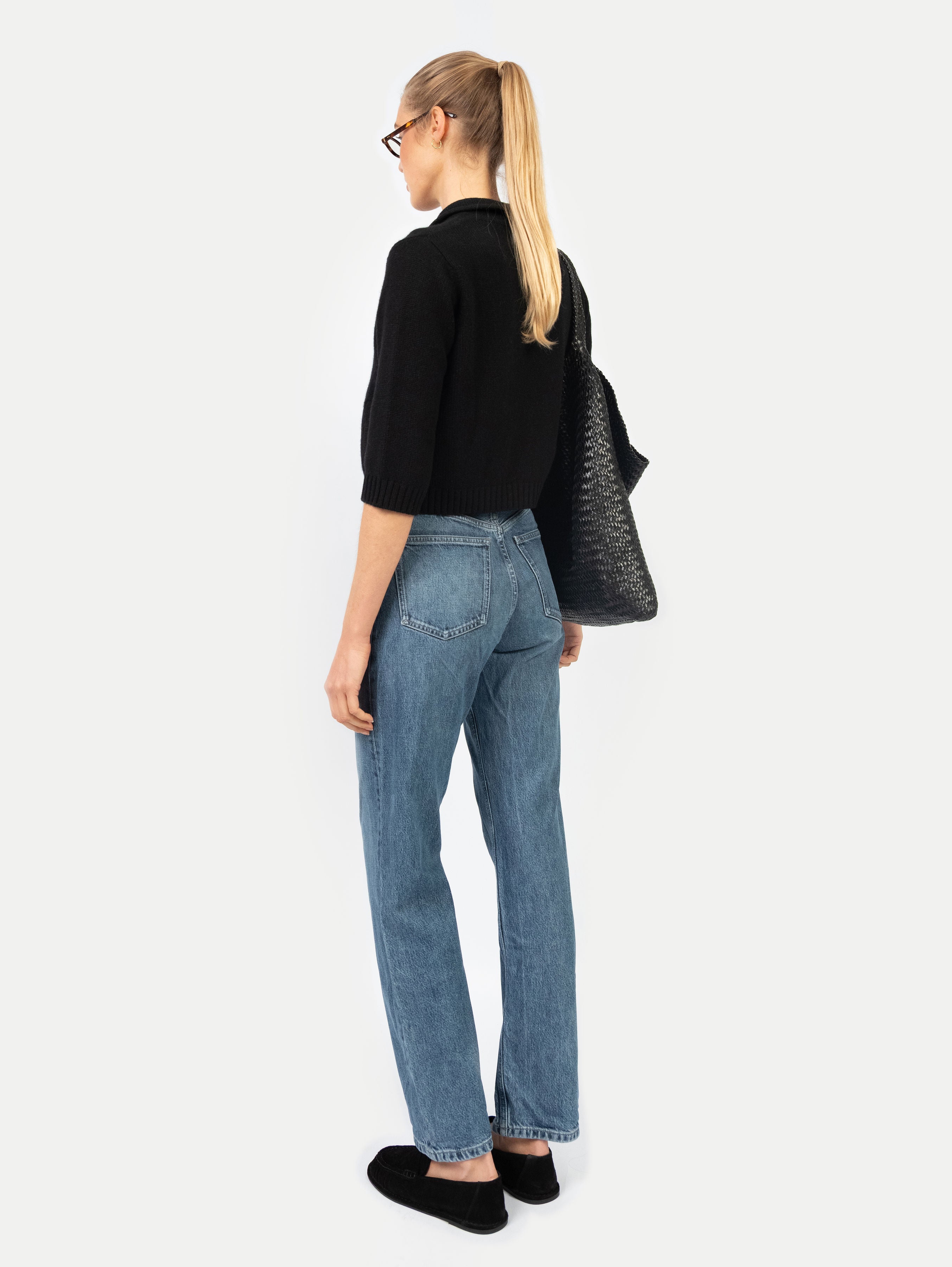 LAURA JACKET IN BLACK SESAME