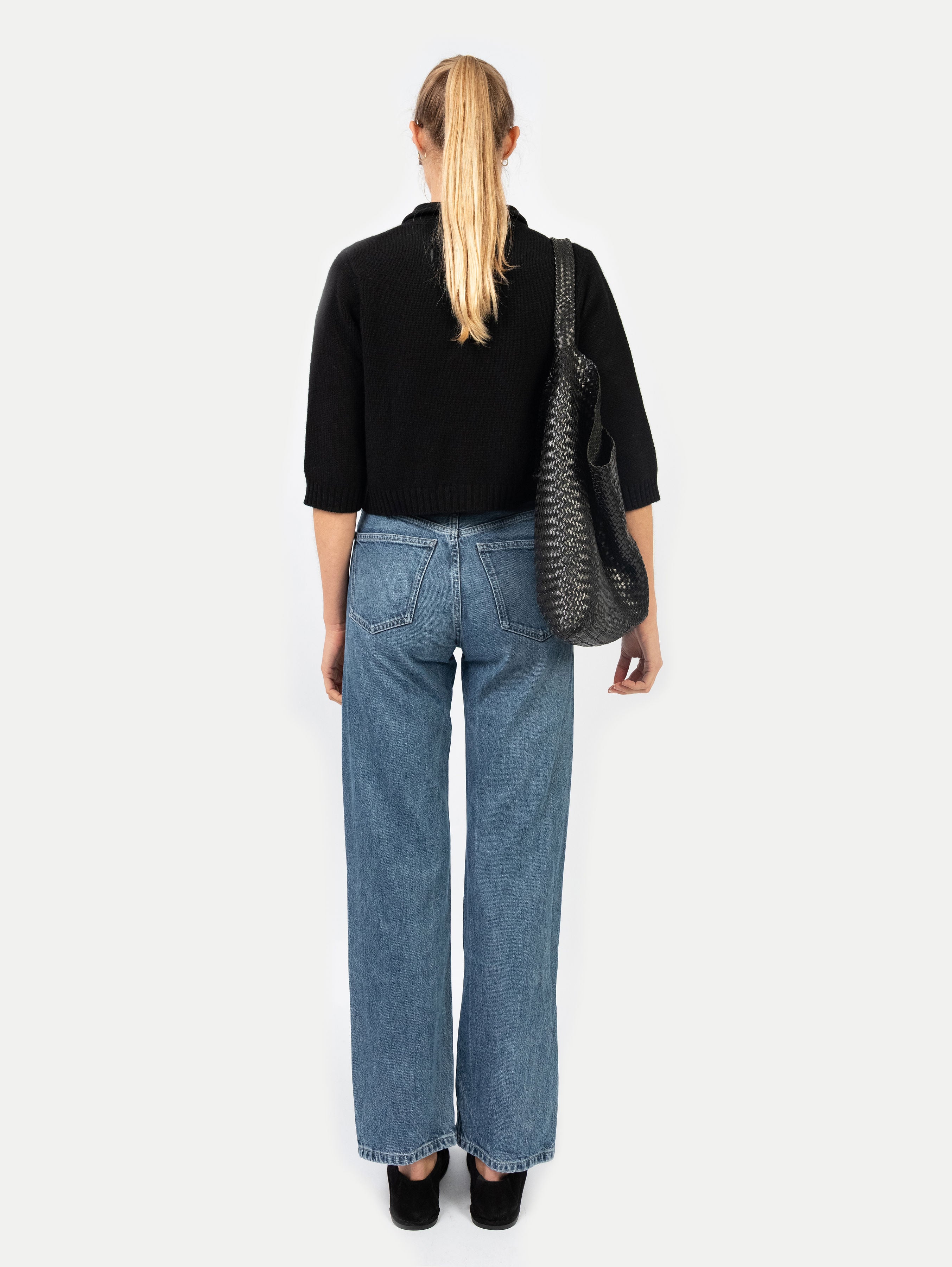 LAURA JACKET IN BLACK SESAME