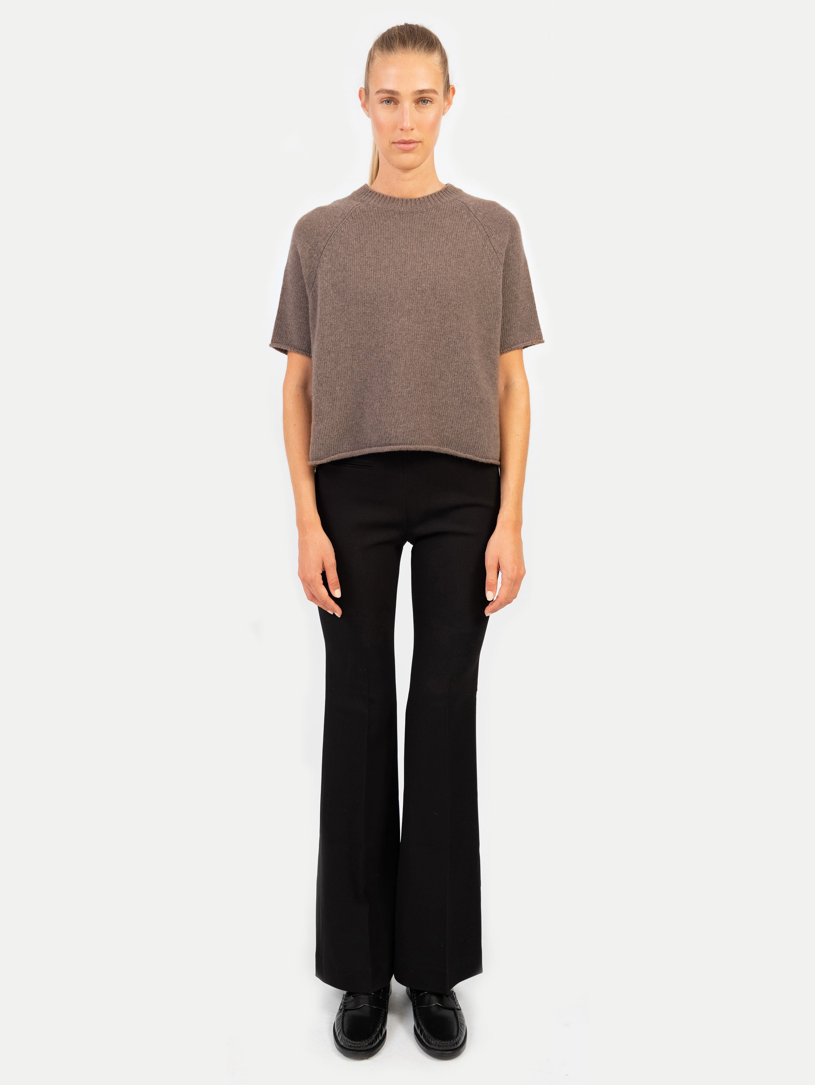 GRETA SWEATER IN DARK NOUGAT