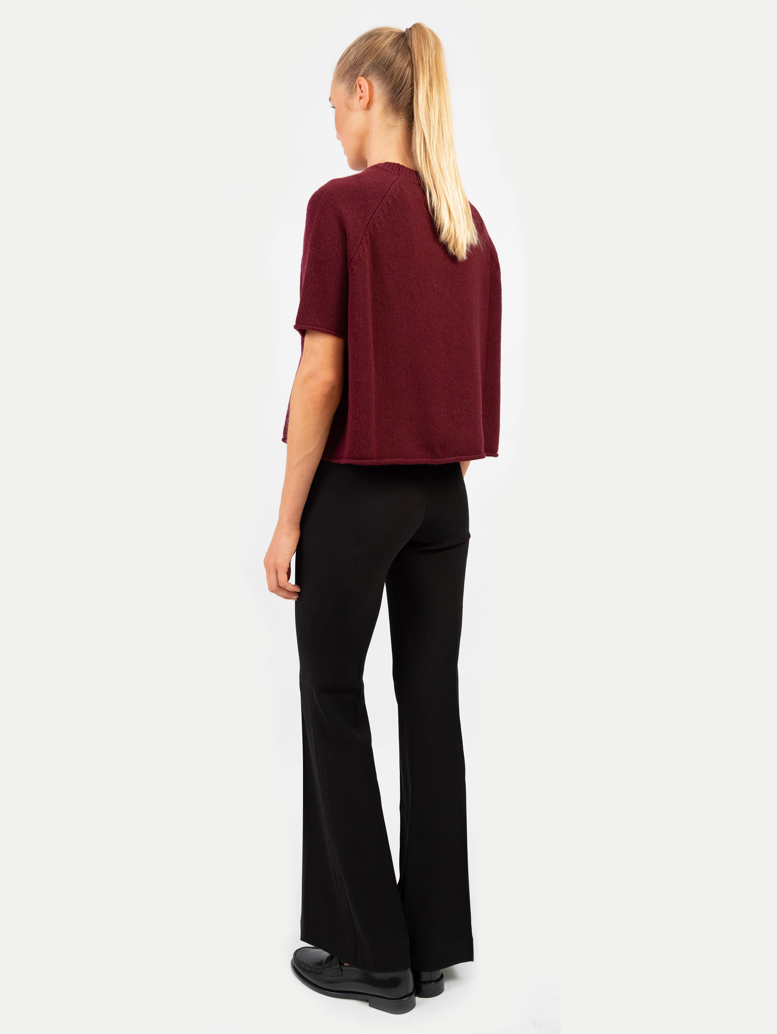 GRETA SWEATER IN DARK CHERRY
