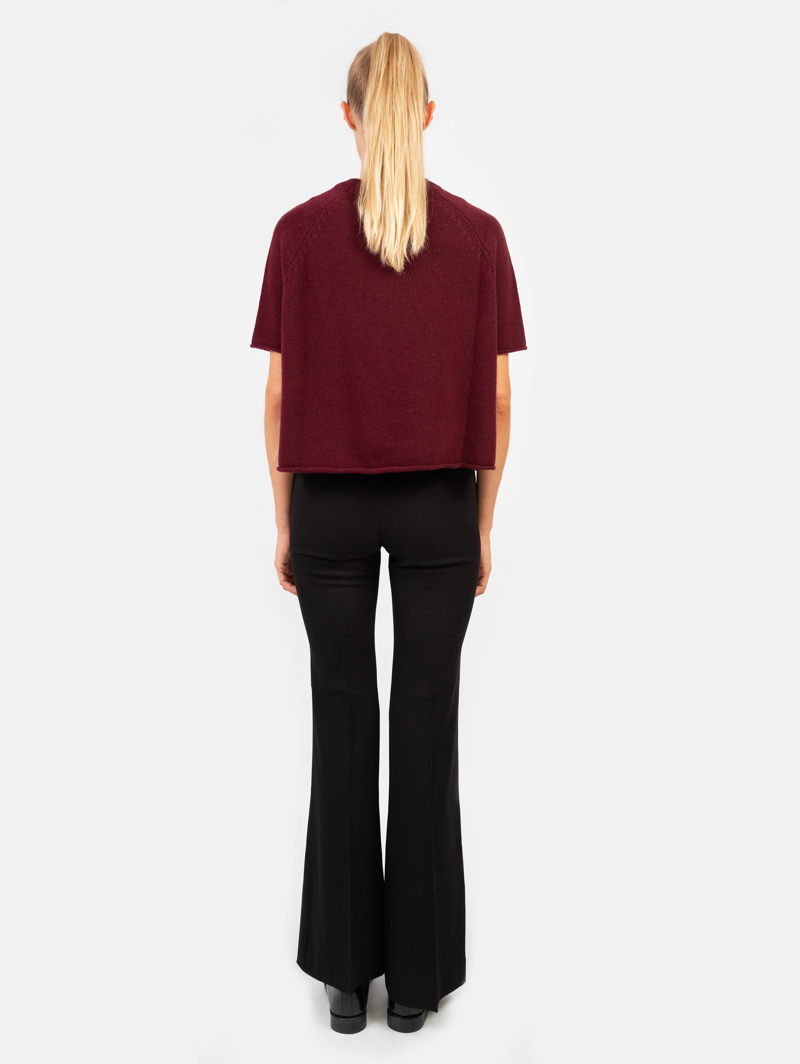 GRETA SWEATER IN DARK CHERRY