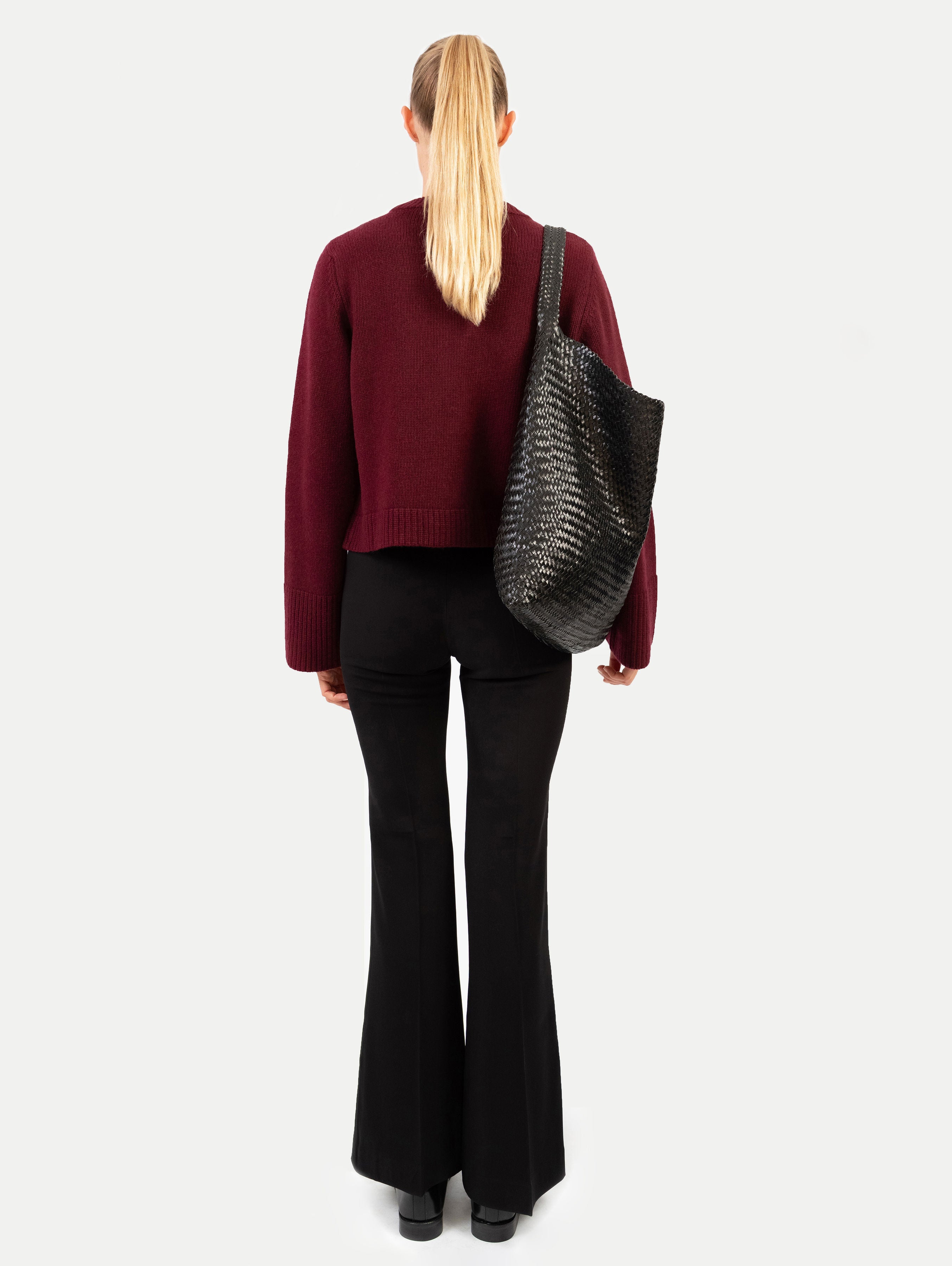 LILLY CARDIGAN IN DARK CHERRY
