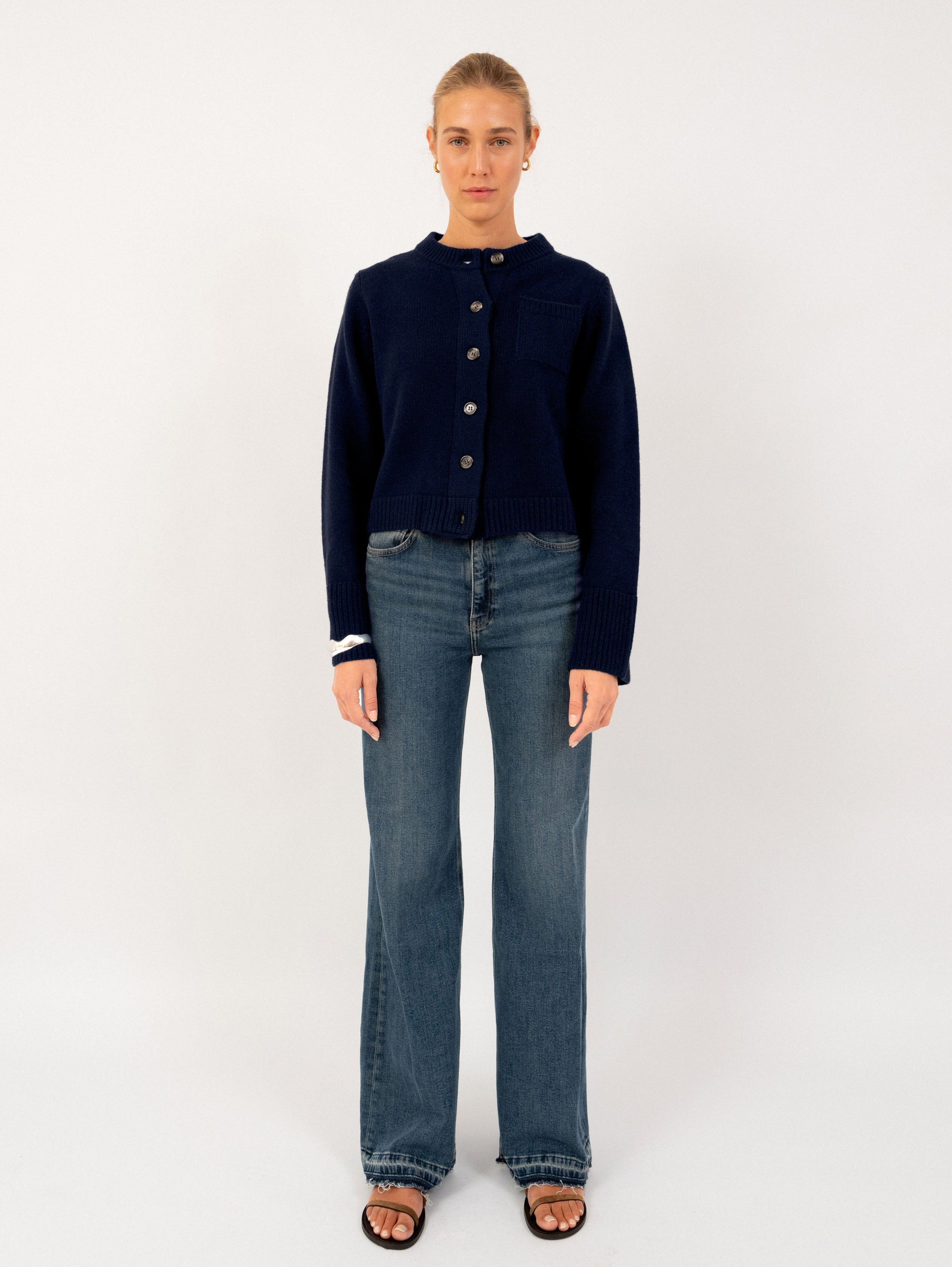 LILLY CARDIGAN IN DEEP BLUE