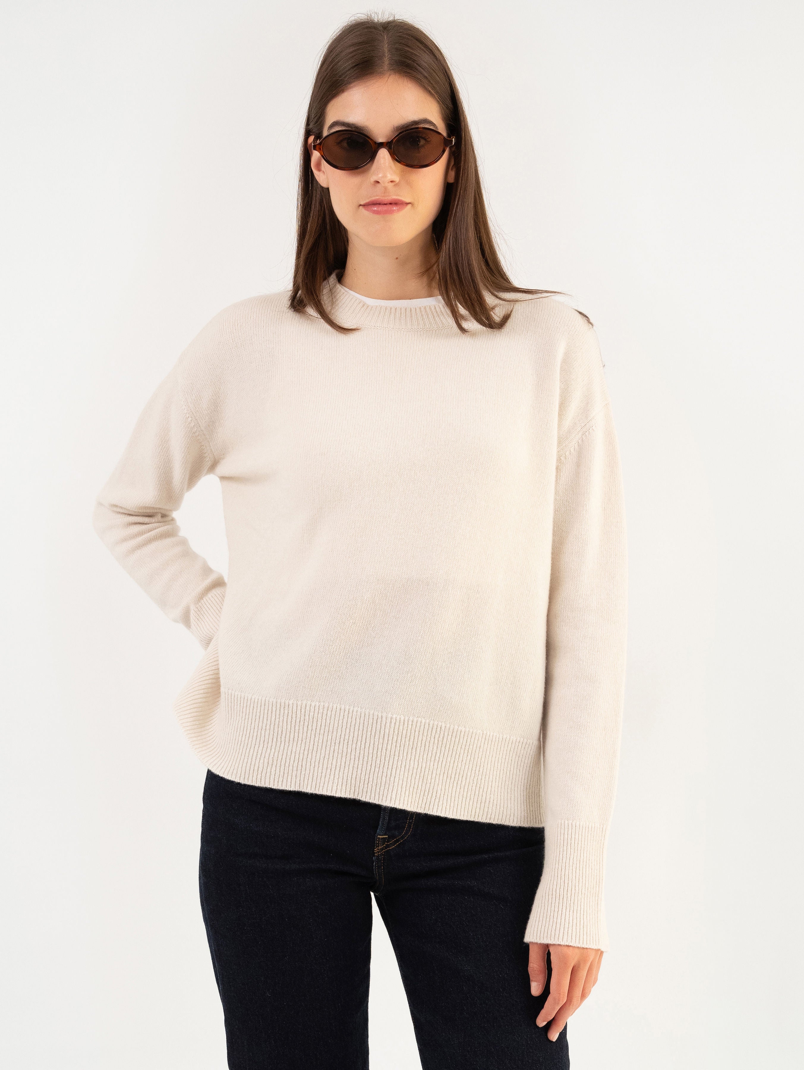 CLEO SWEATER IN VANILLA