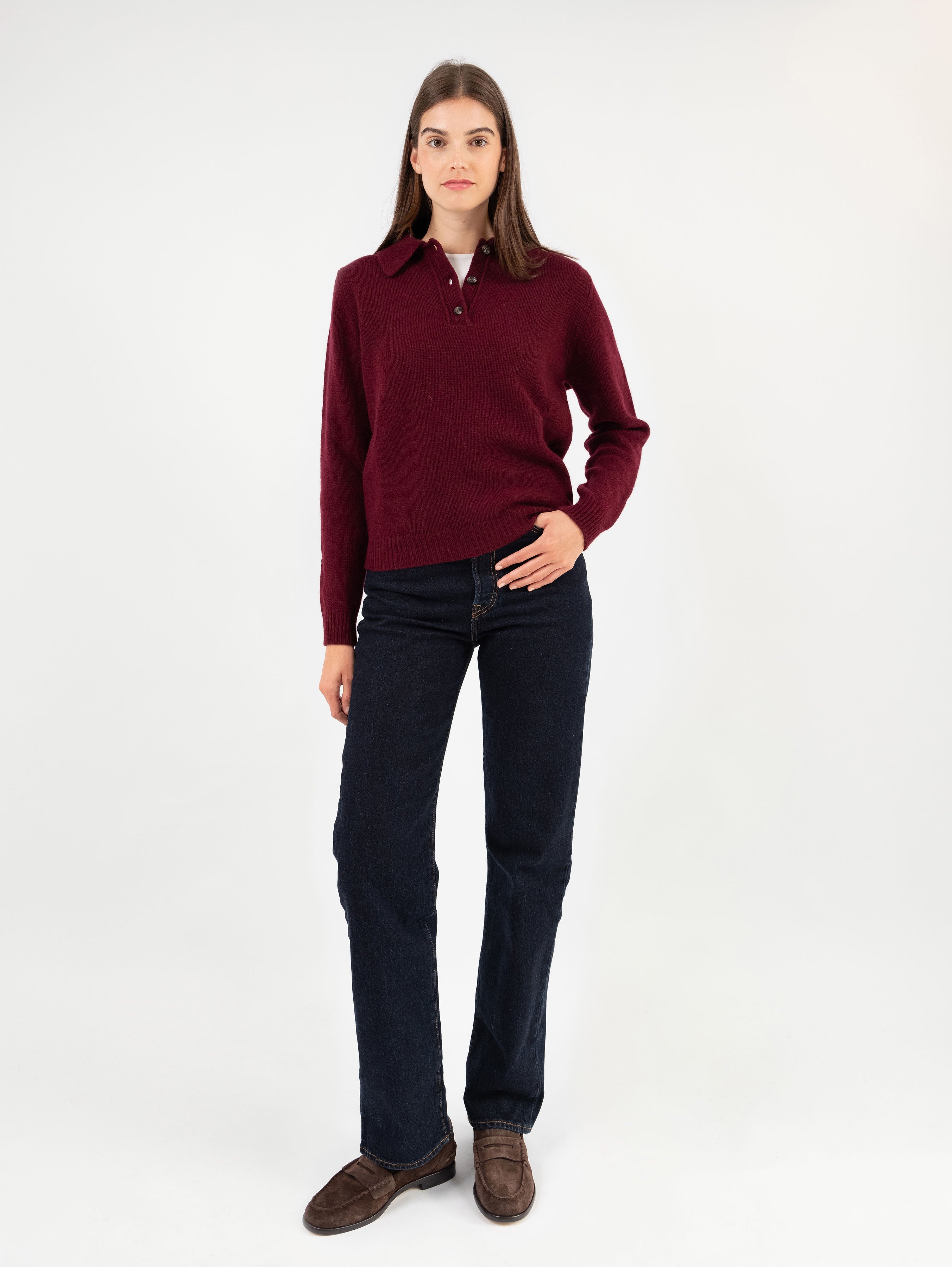 LOTTA POLO IN DARK CHERRY