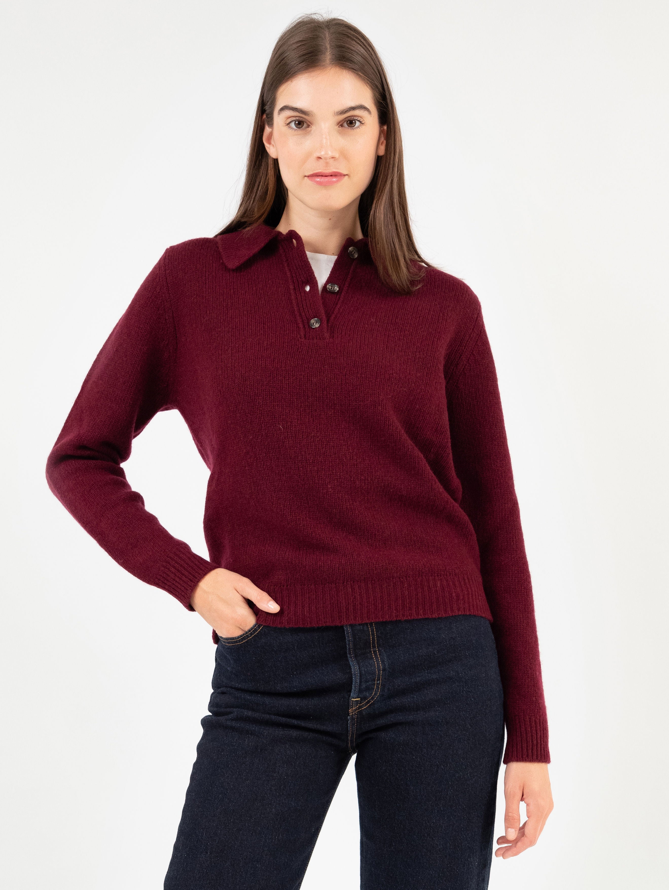 LOTTA POLO IN DARK CHERRY