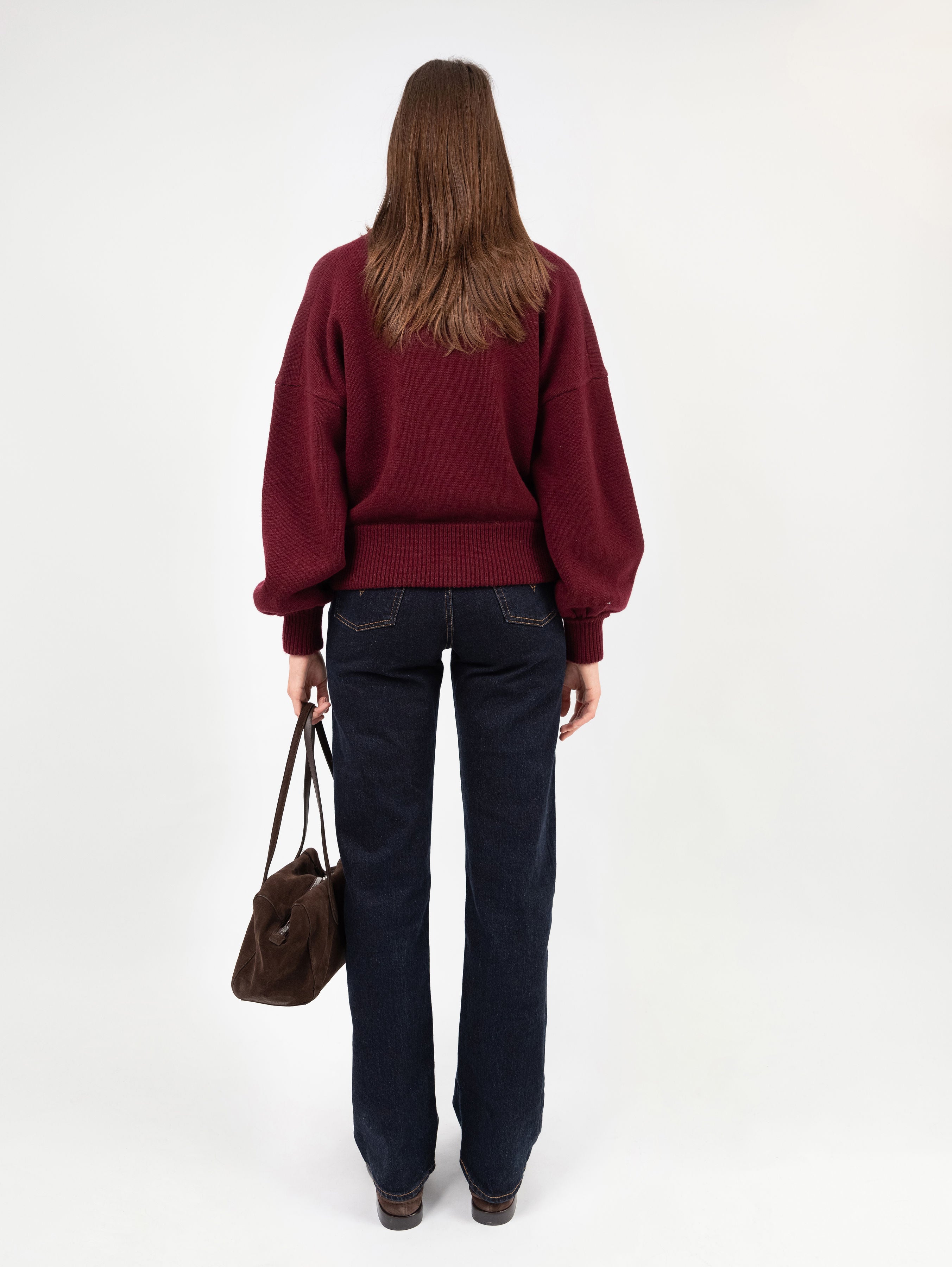 AUGUSTA JACKET IN DARK CHERRY