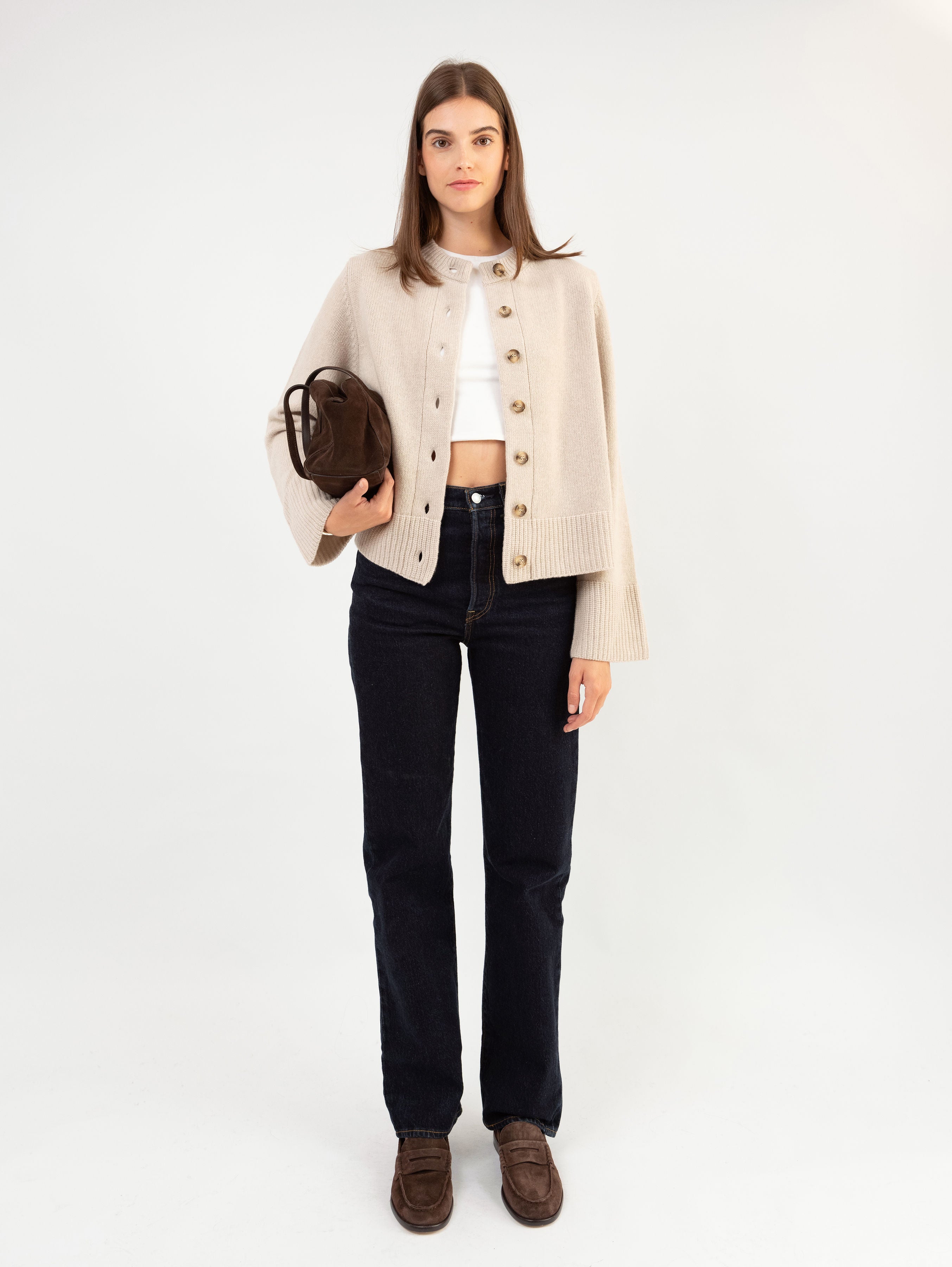DOROTHEA CARDIGAN IN SAND