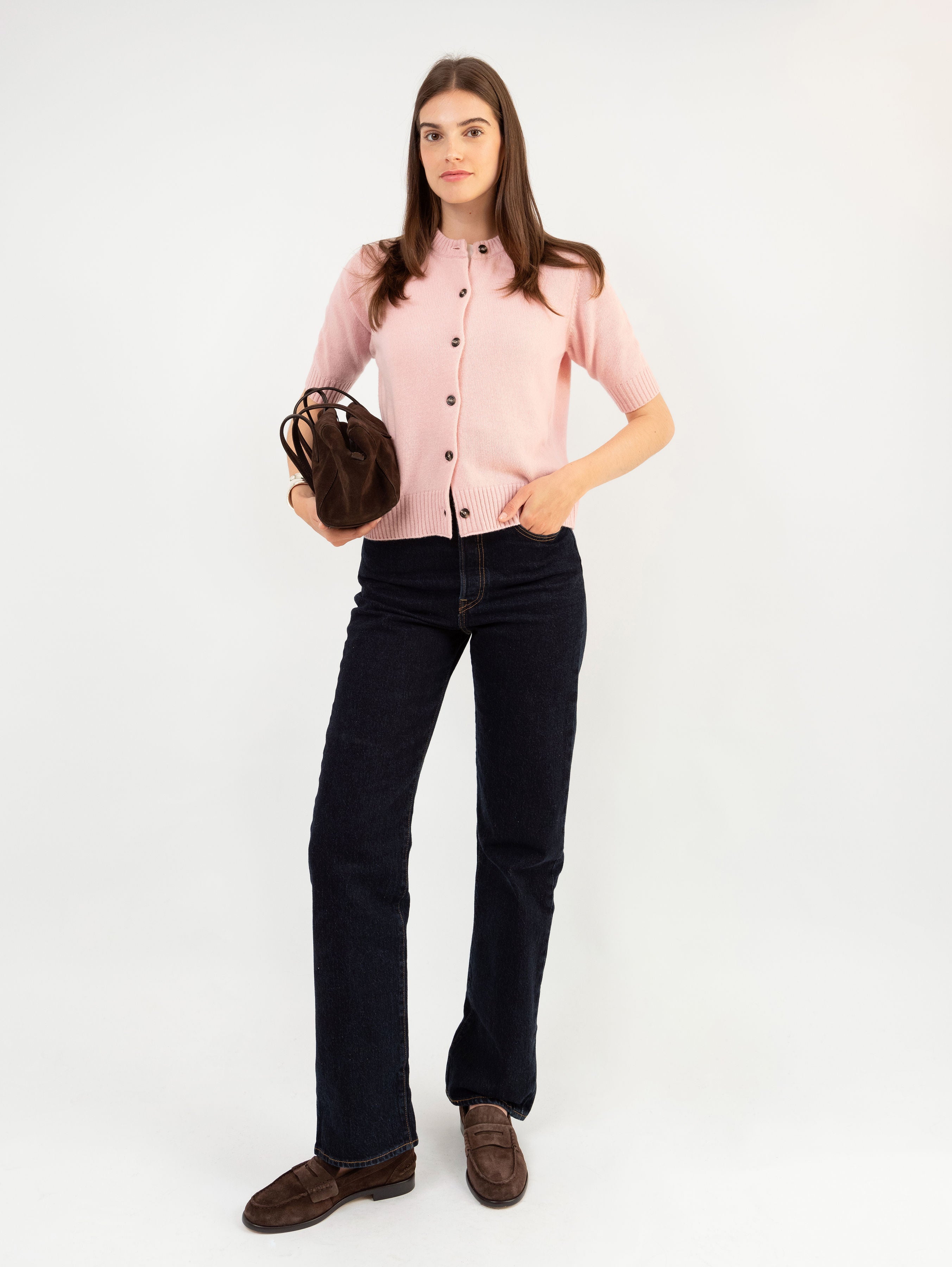 LOUISE CARDIGAN IN PINK BLOSSOM
